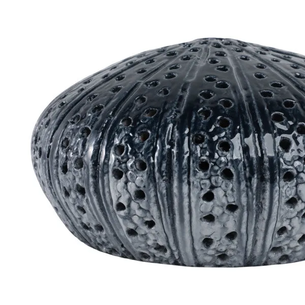 10" Sea Urchin Object Reactive Finish, Blue