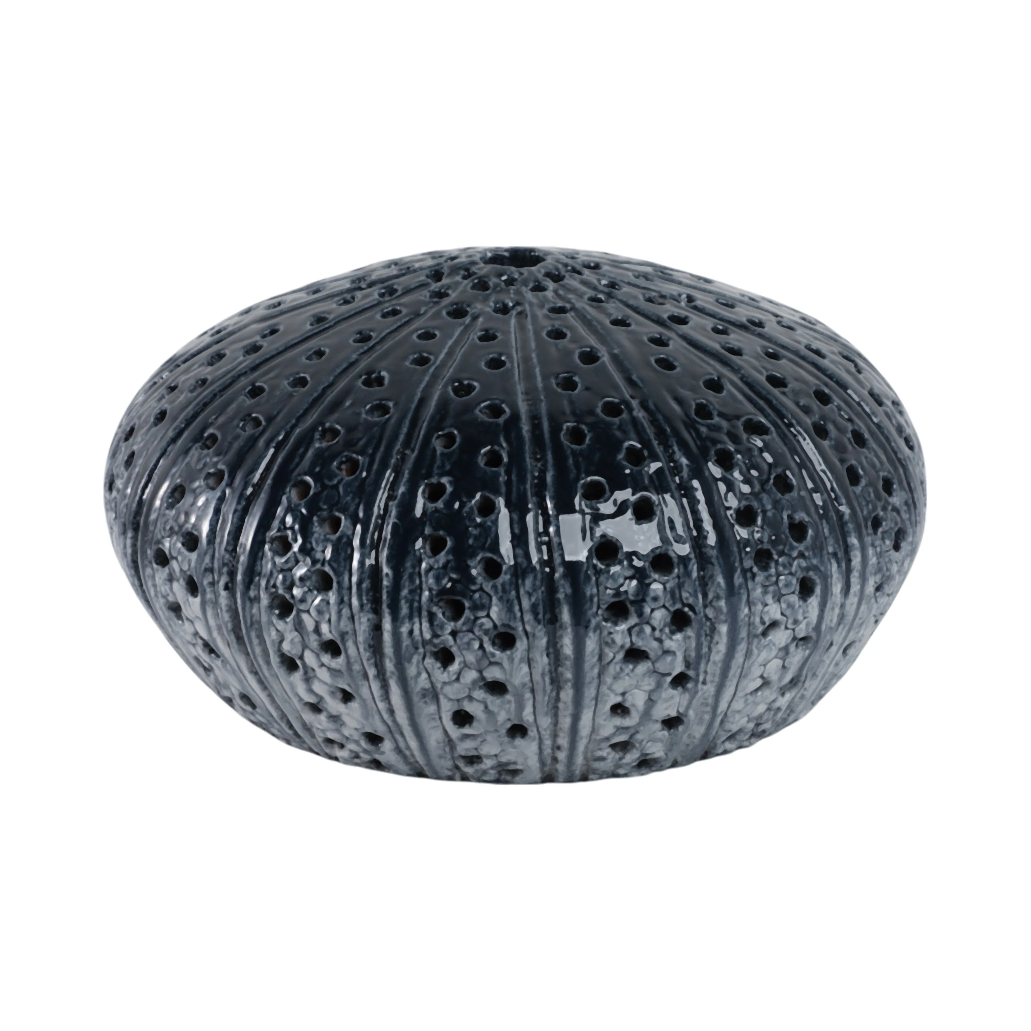 10" Sea Urchin Object Reactive Finish, Blue