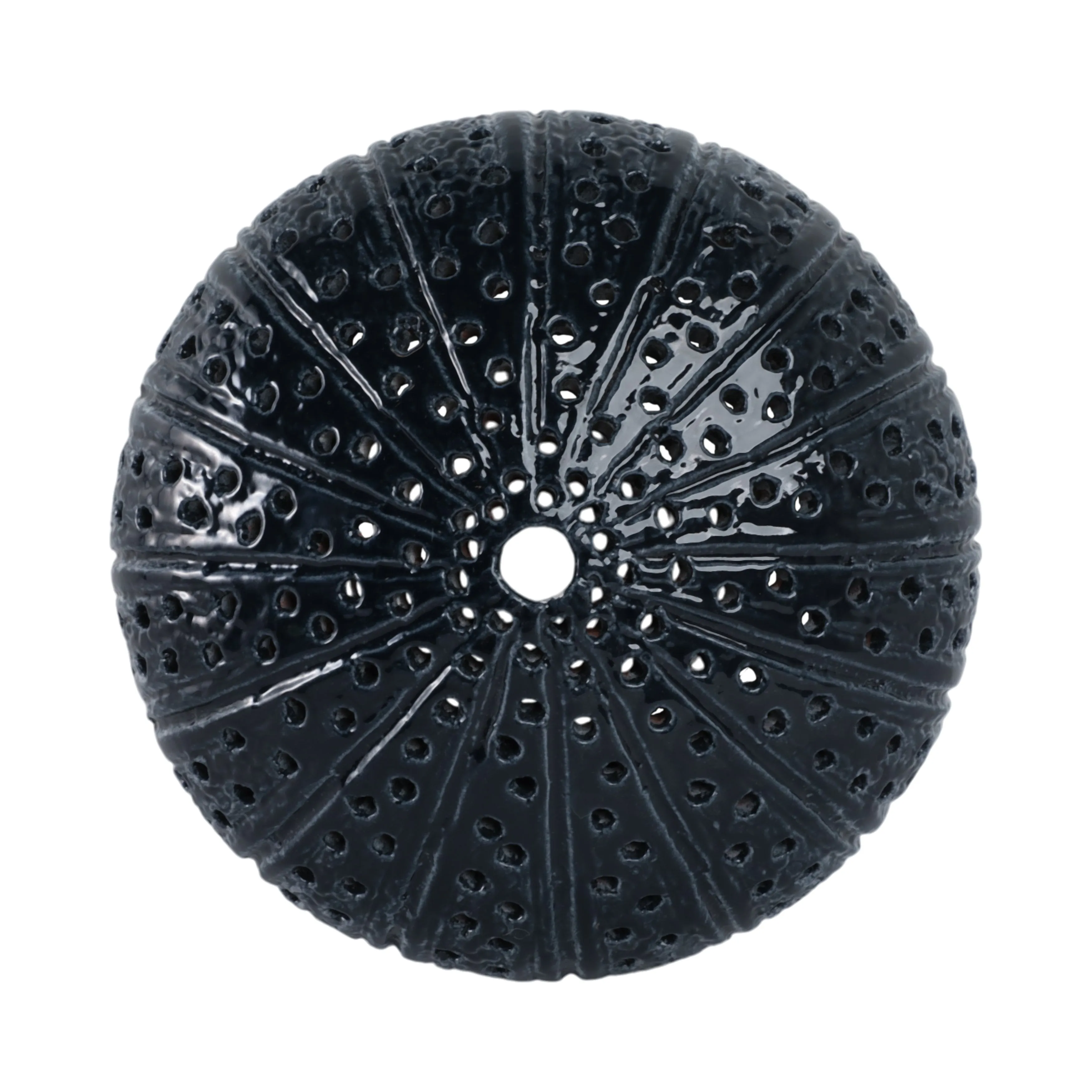 10" Sea Urchin Object Reactive Finish, Blue