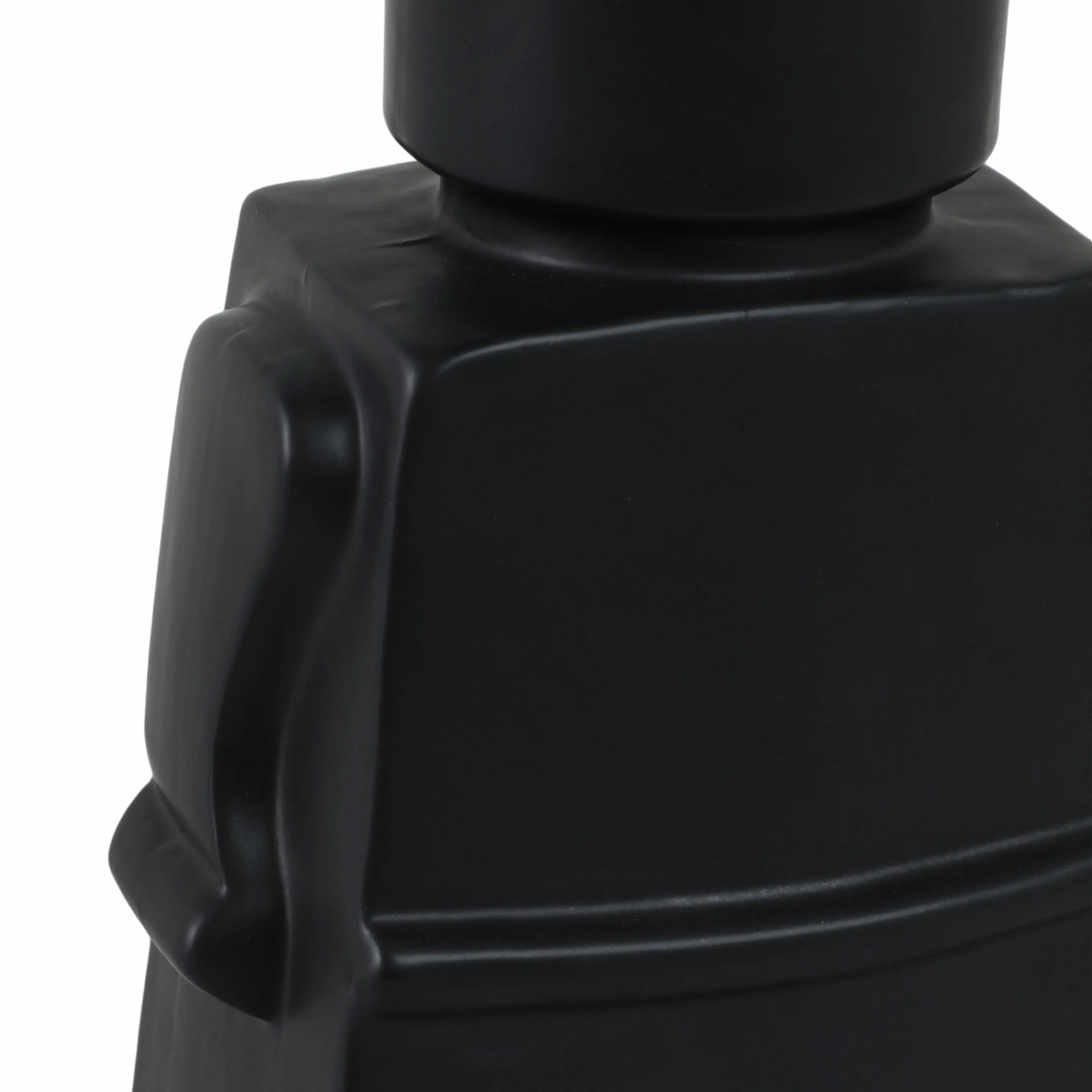 12" Block Girl Figure, Black