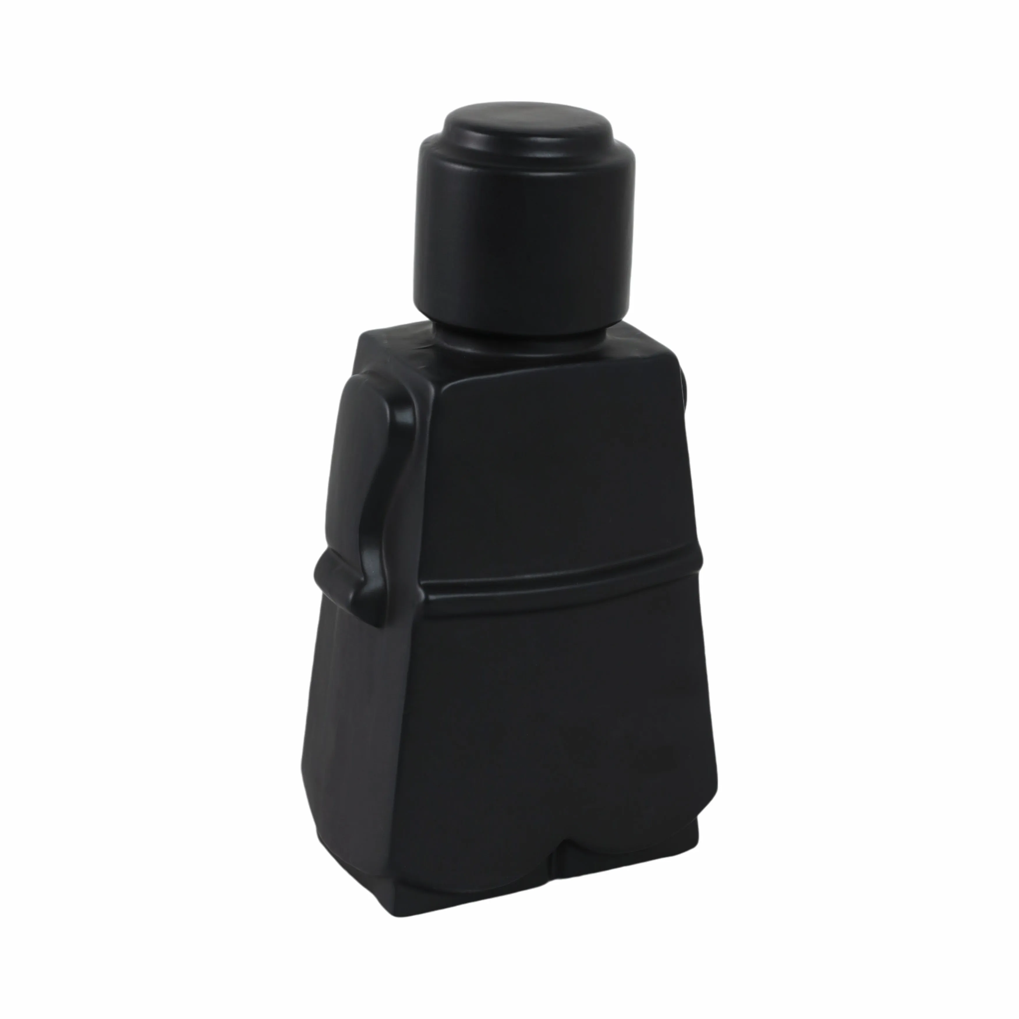 12" Block Girl Figure, Black