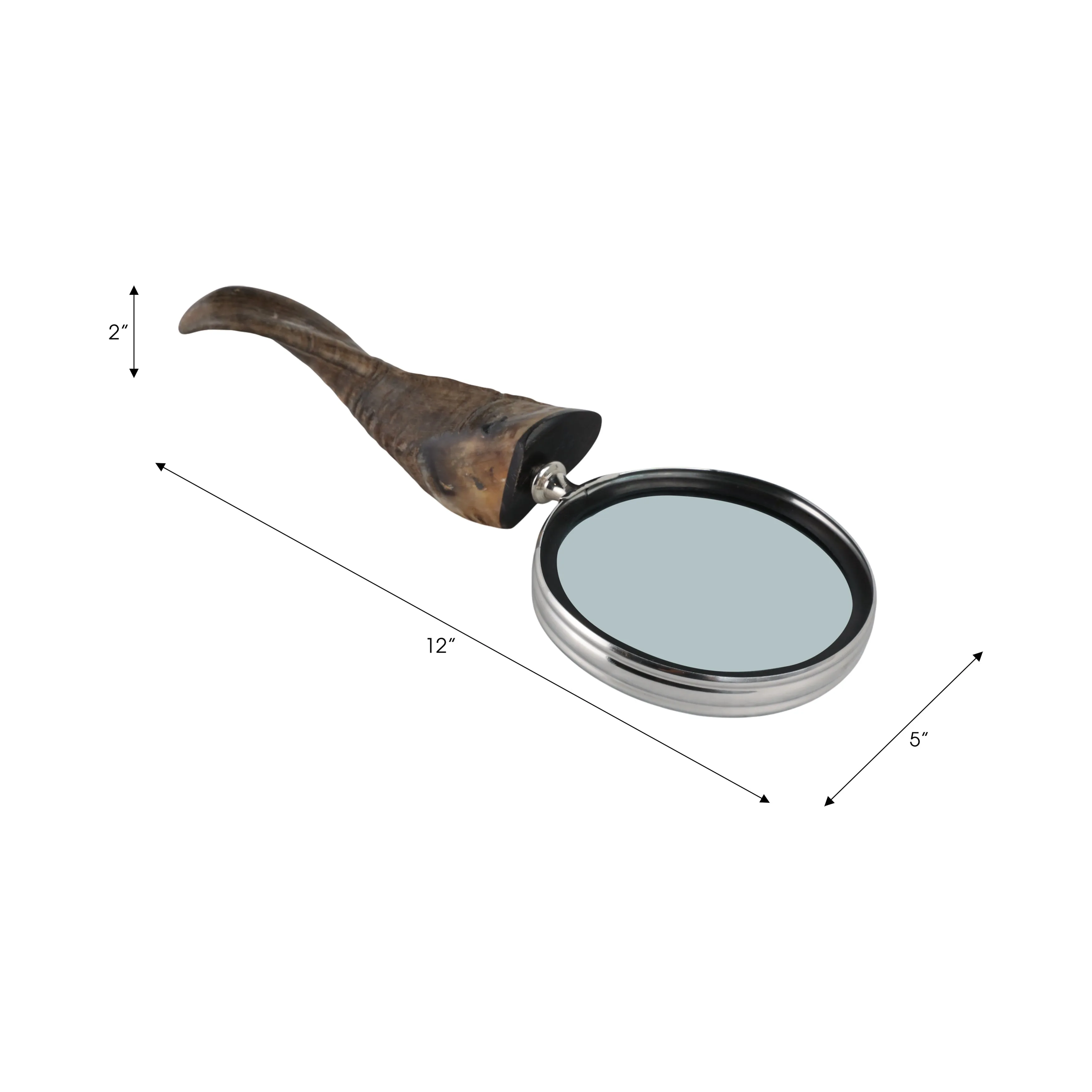 12" Crassus Horn Magnifying Glass
