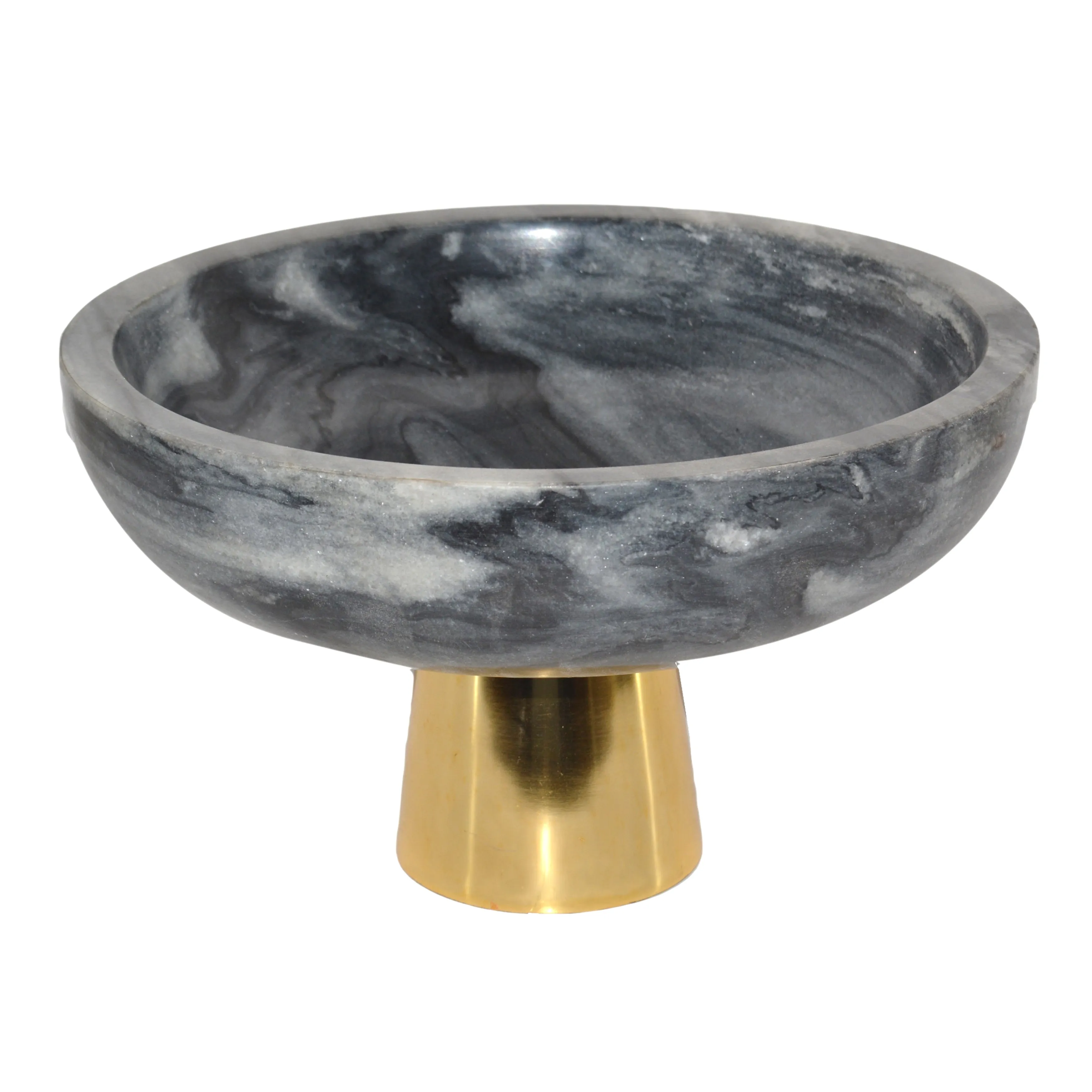12" Dazey Gray Marble Bowl