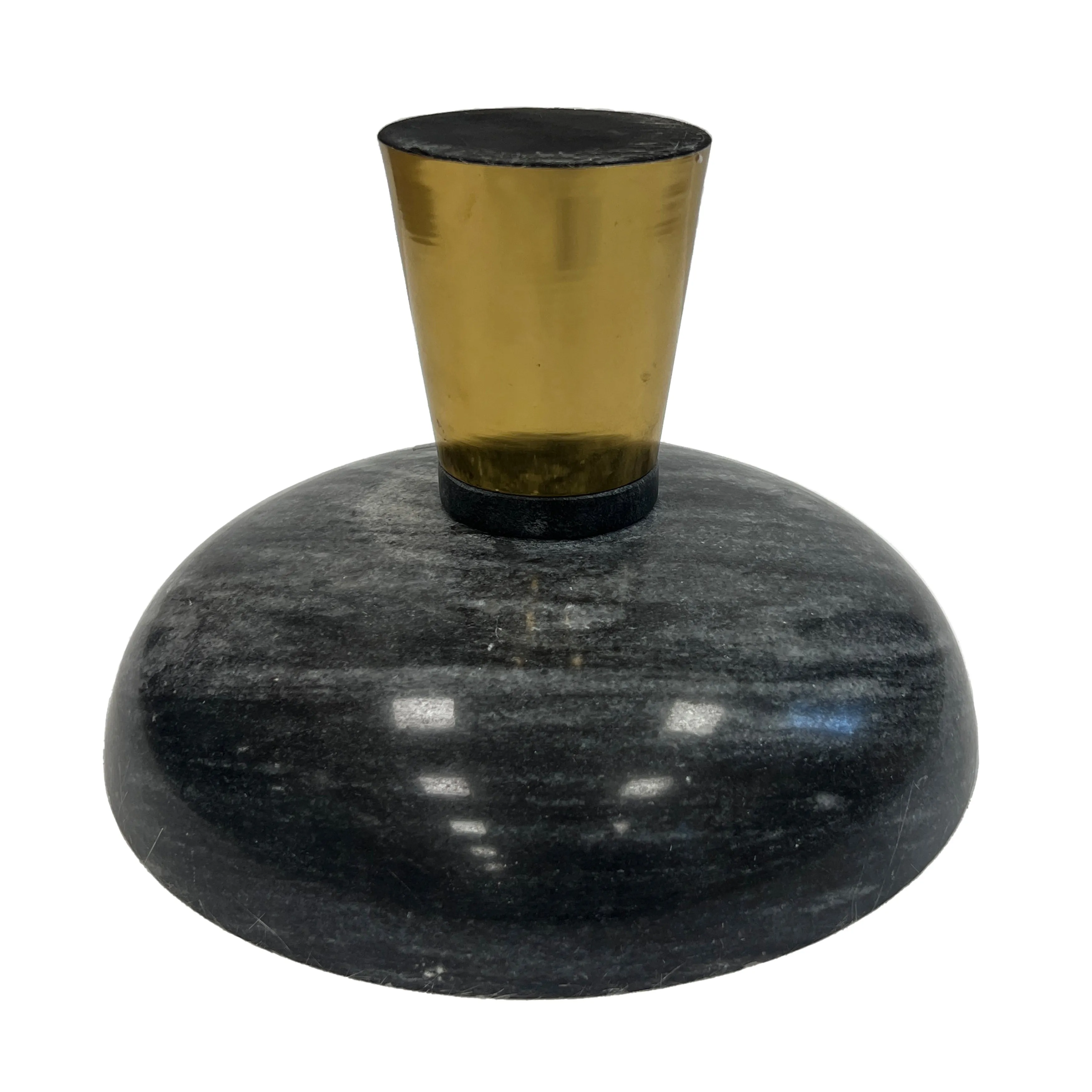 12" Dazey Gray Marble Bowl