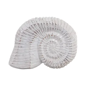 12" Wooden Snail Decor, Wht