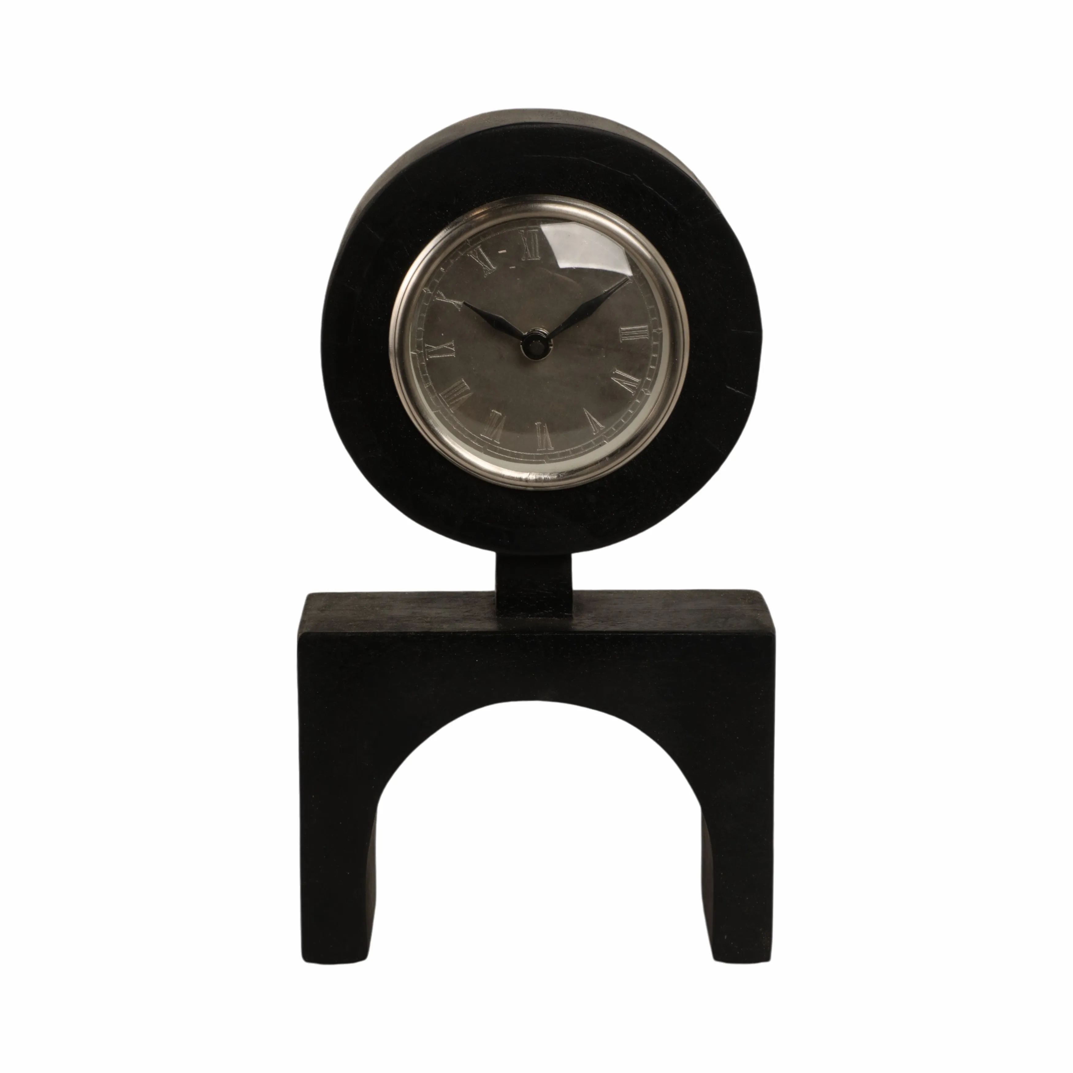 13" Lester Wood Desk Clock
