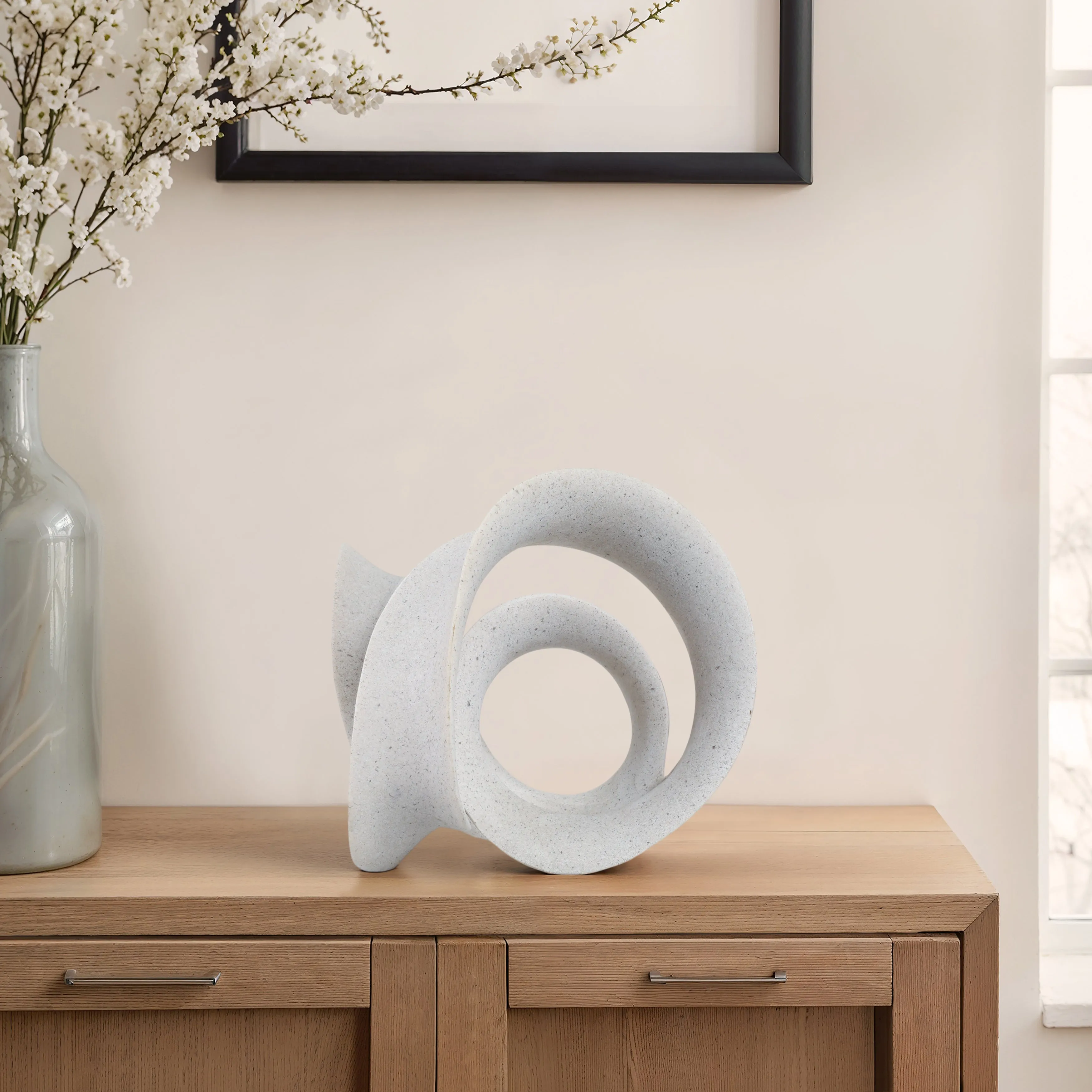 13" Menen Large Grey Loop Statuary