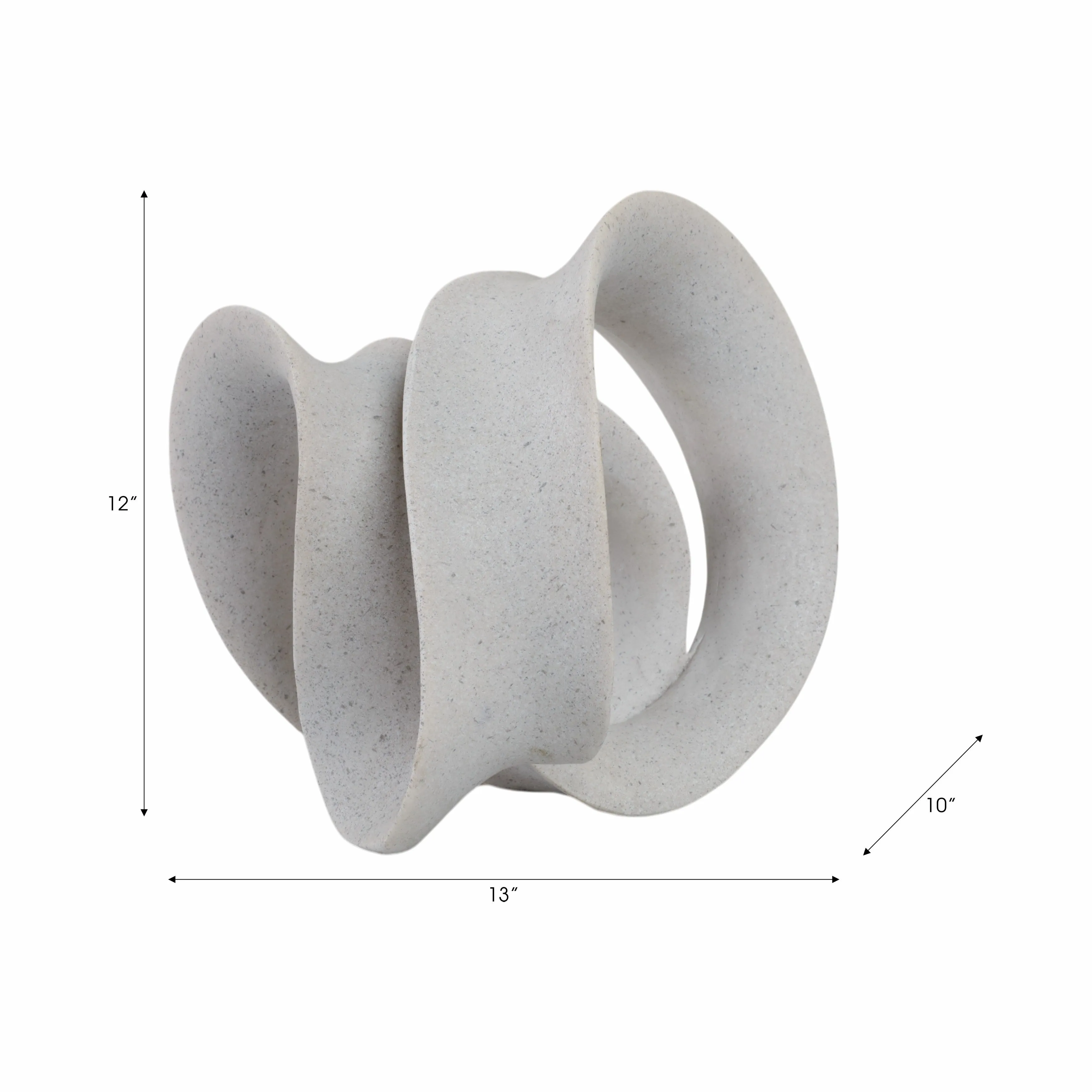 13" Menen Large Grey Loop Statuary
