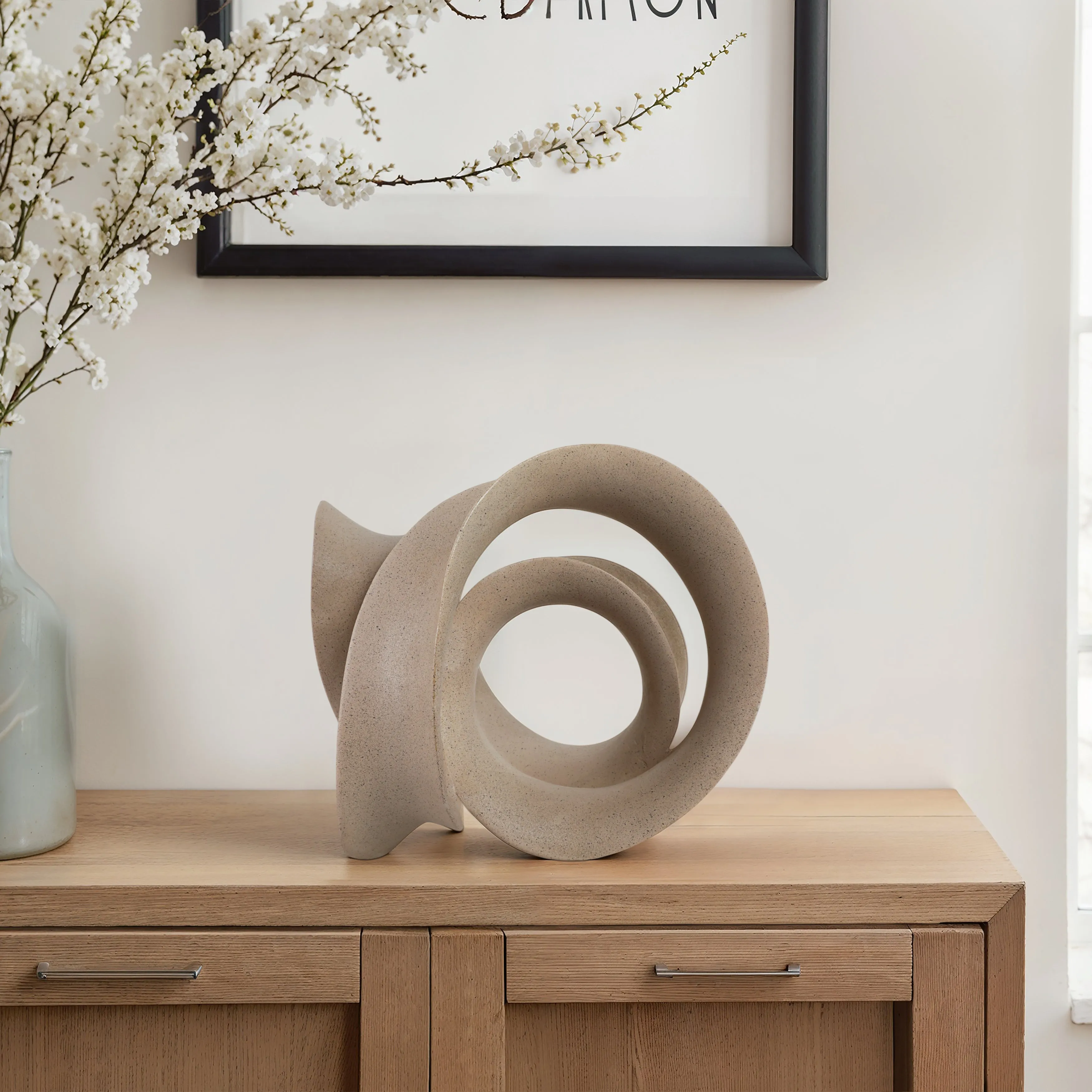 13" Menen Large Tan Loop Statuary
