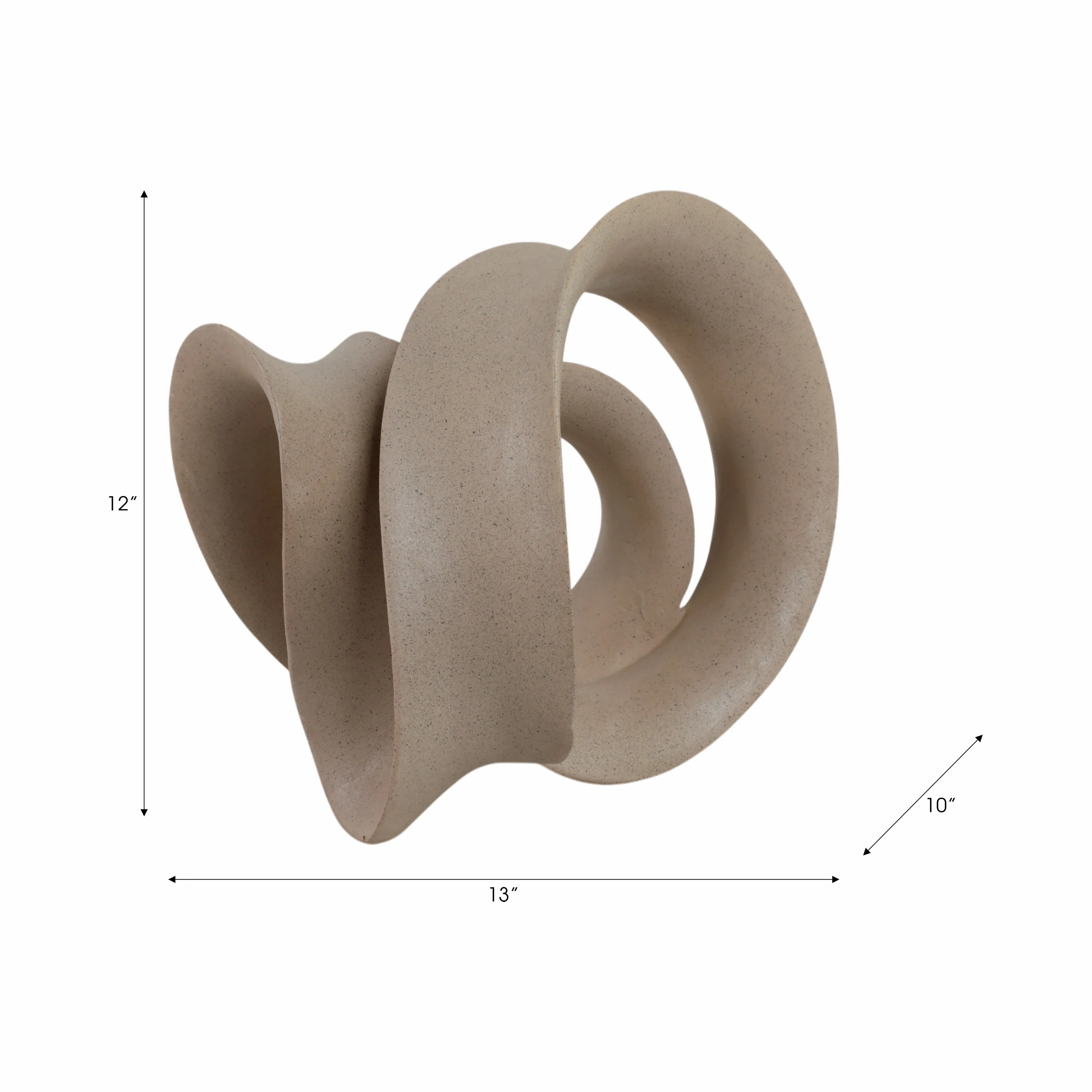 13" Menen Large Tan Loop Statuary