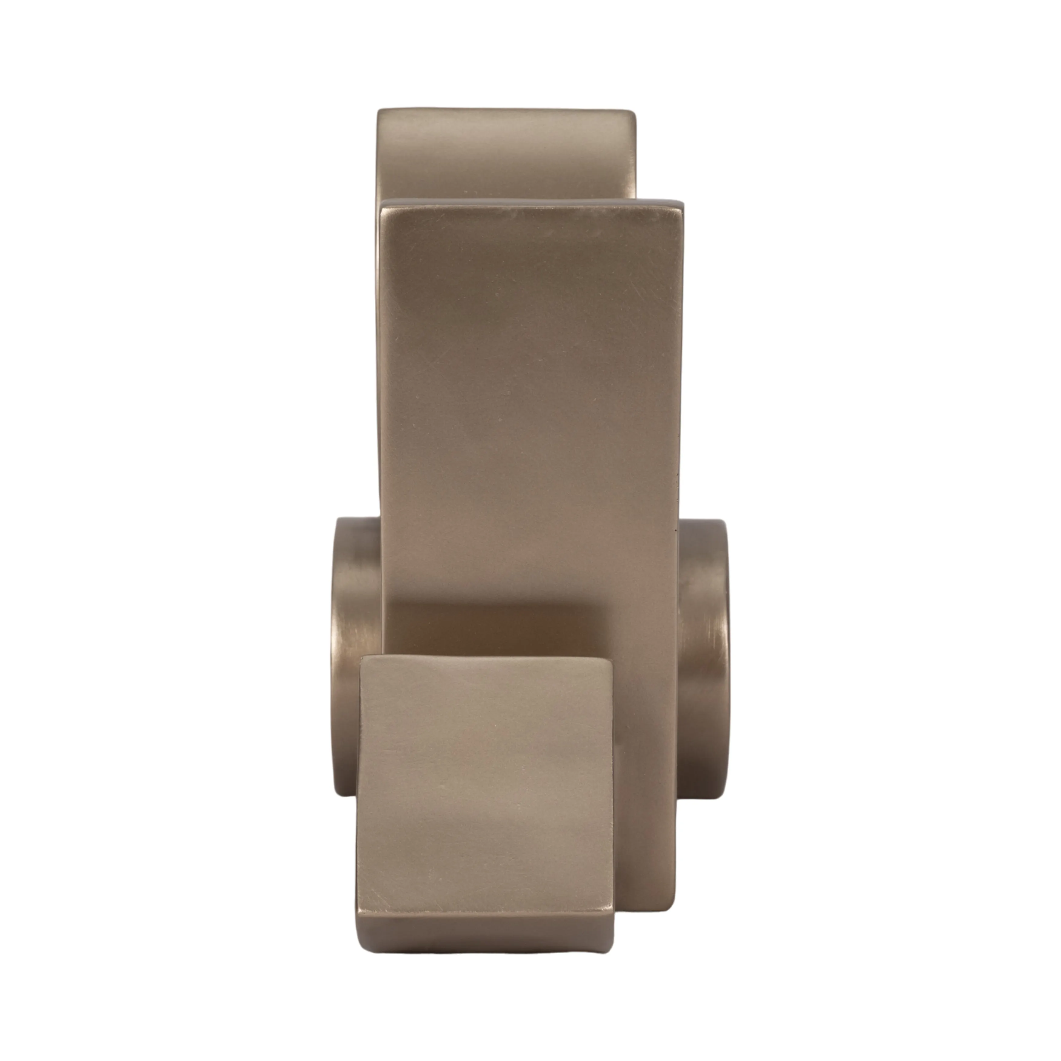 13" Stacked Shapes Sculpture, Champagne