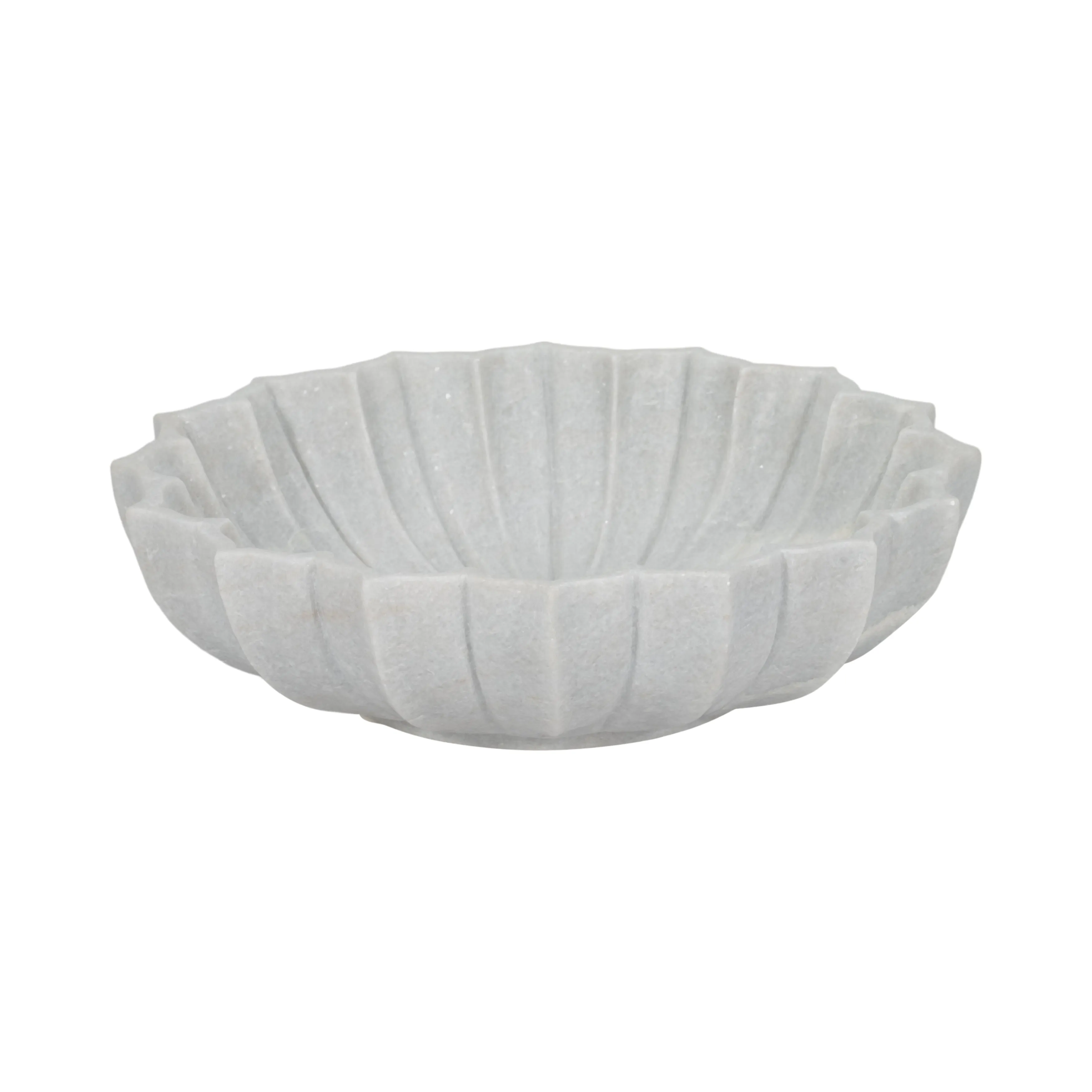 14" Bauer White Marble Tray