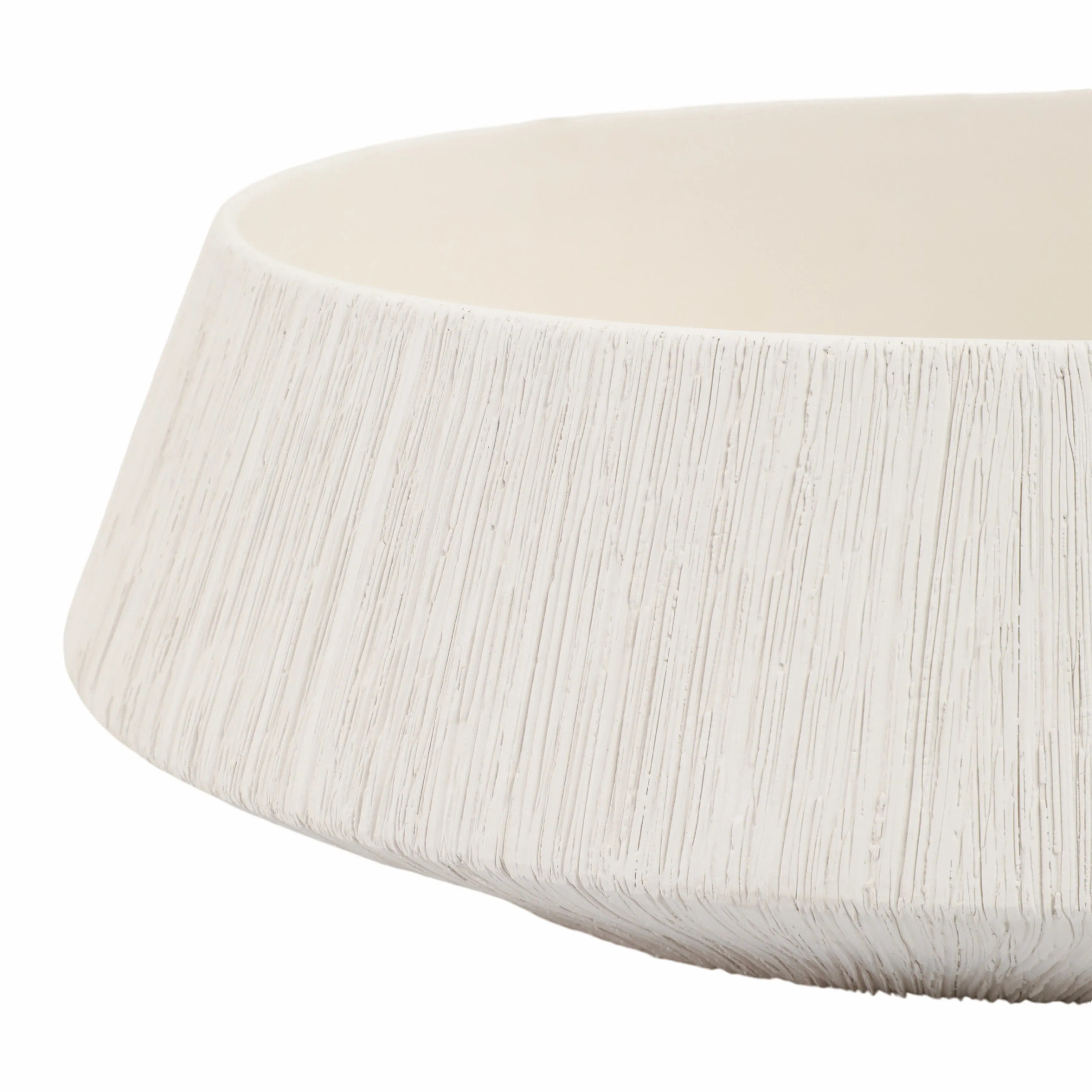 14" Cascais White Portugal Bowl