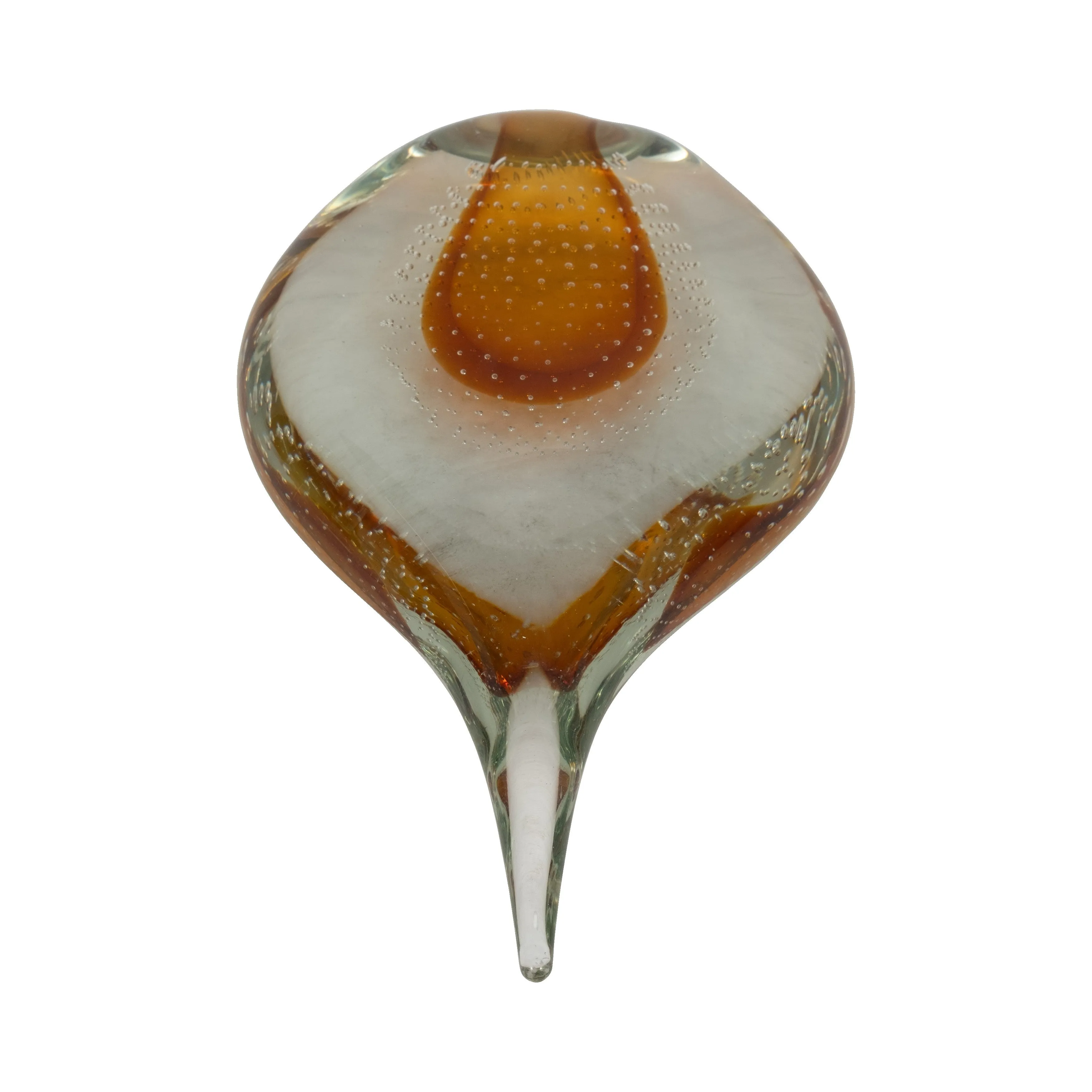 14" MEEDA AMBER CRYSTAL TEAR DROP