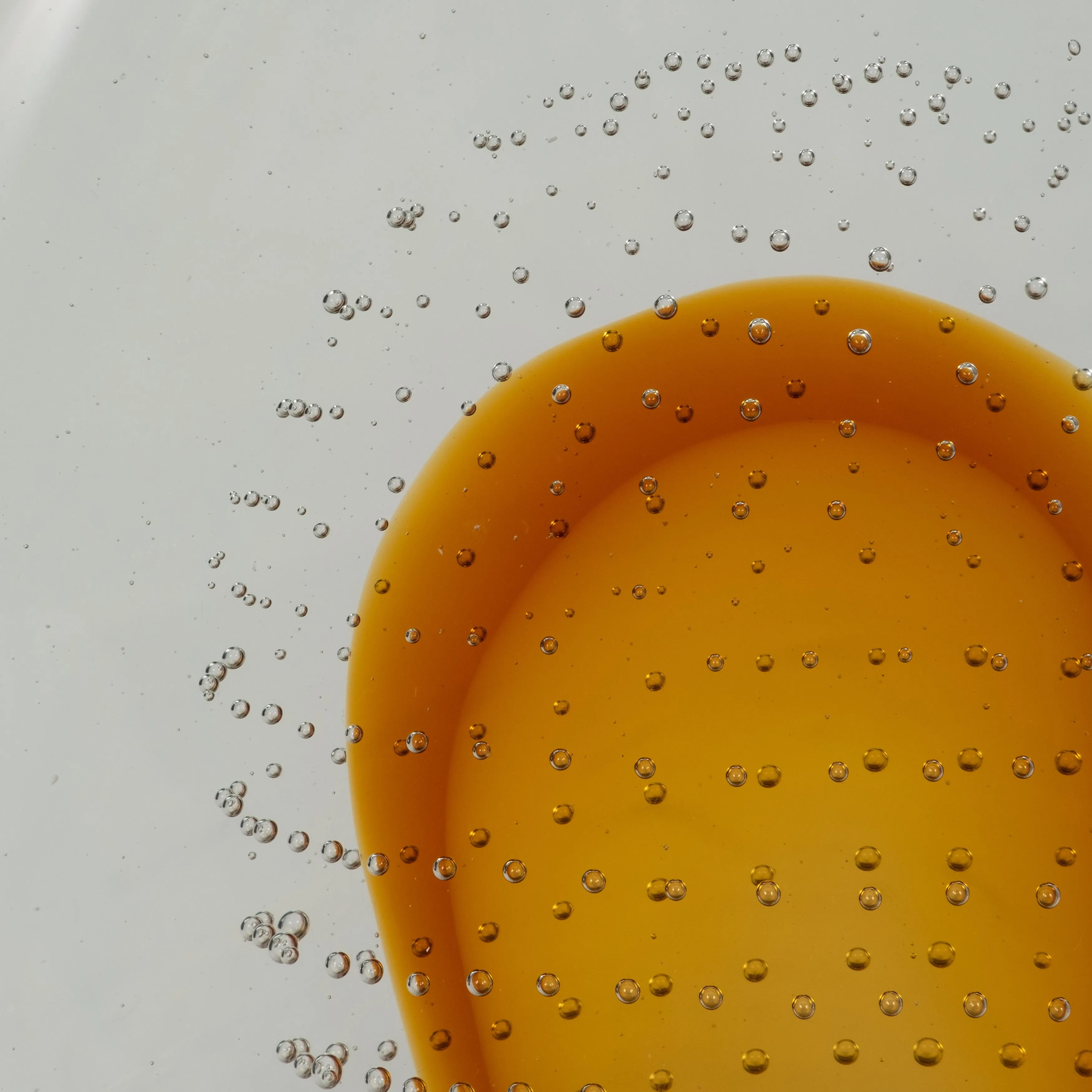 14" MEEDA AMBER CRYSTAL TEAR DROP