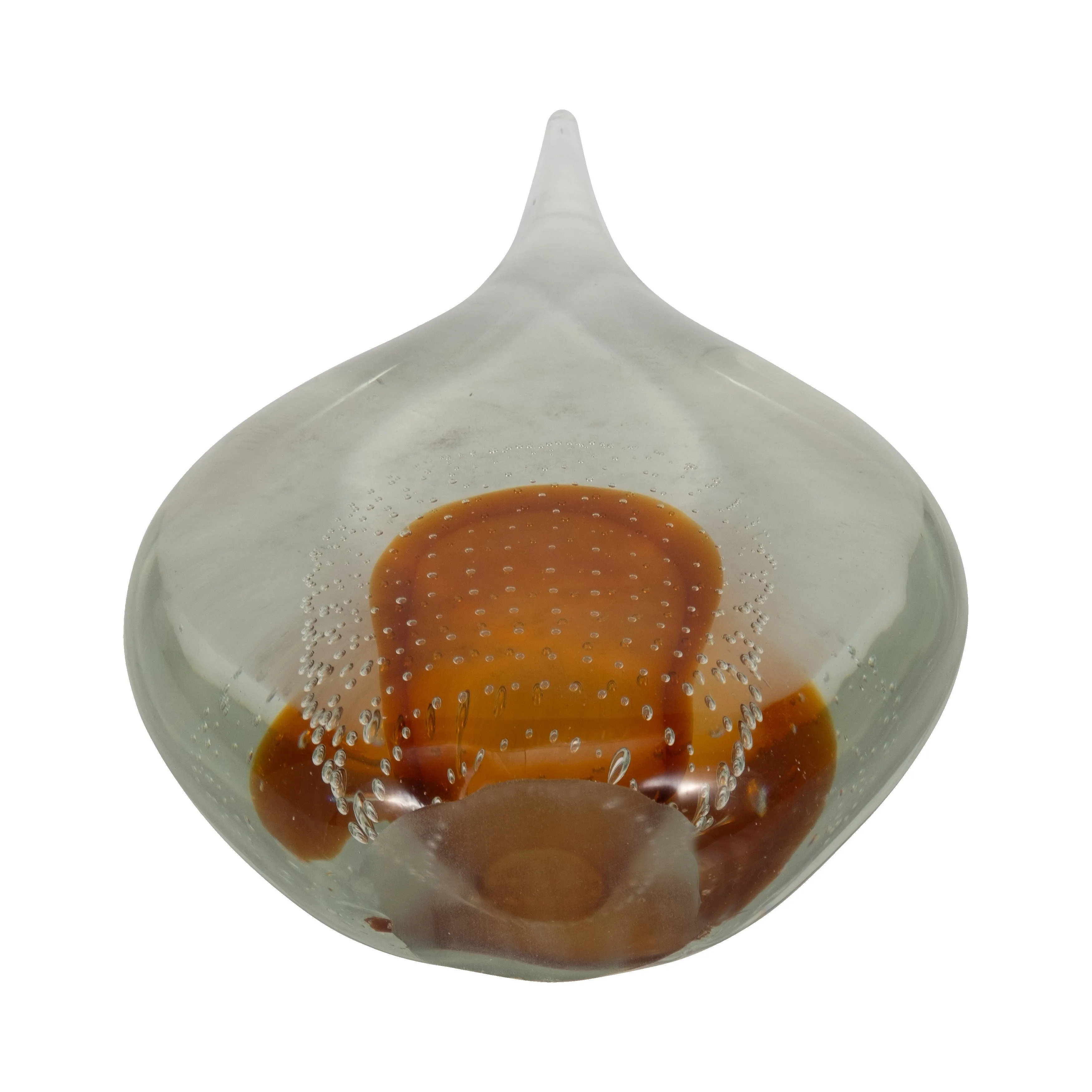 14" MEEDA AMBER CRYSTAL TEAR DROP