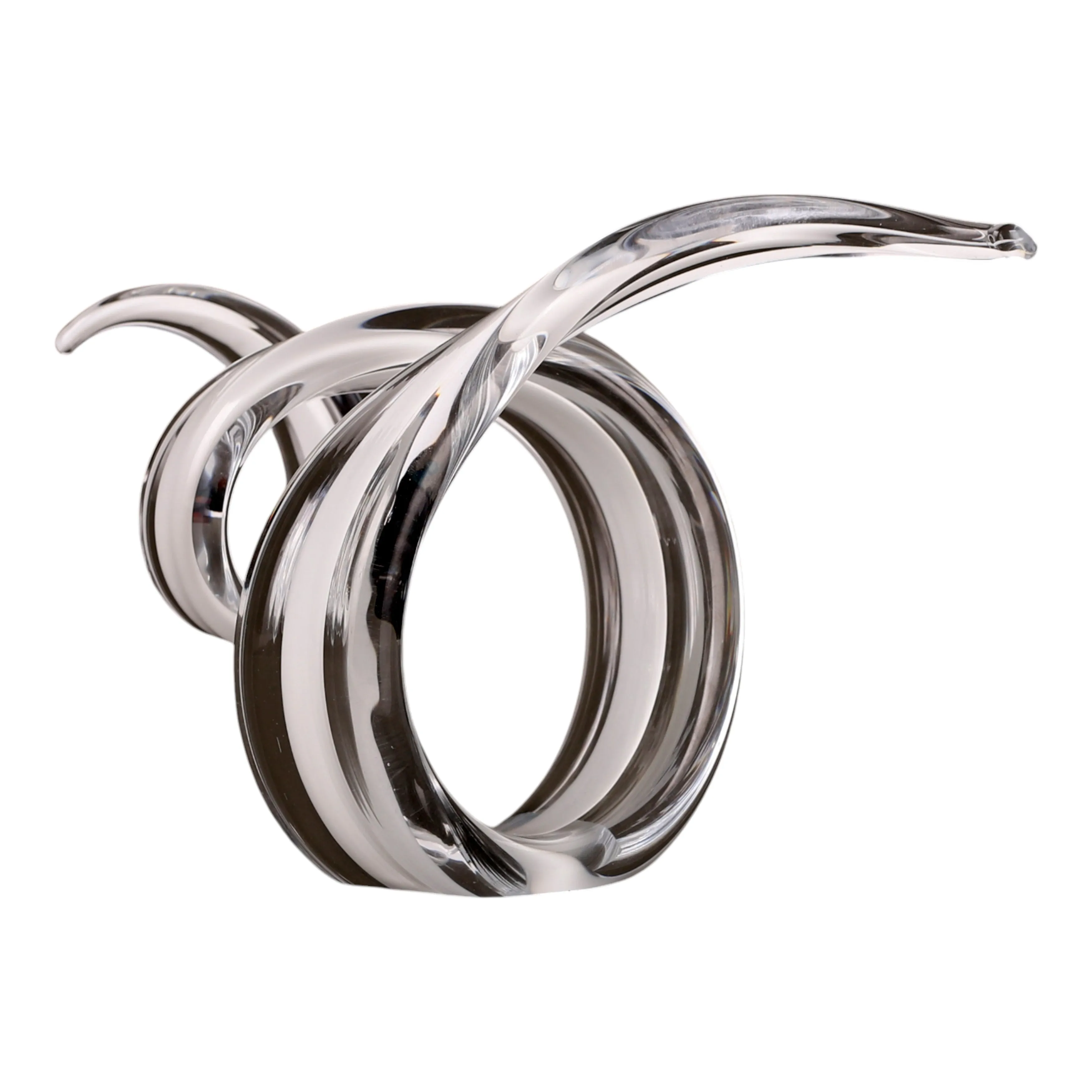 14" Newtok Long Glass Ribbon Statuary