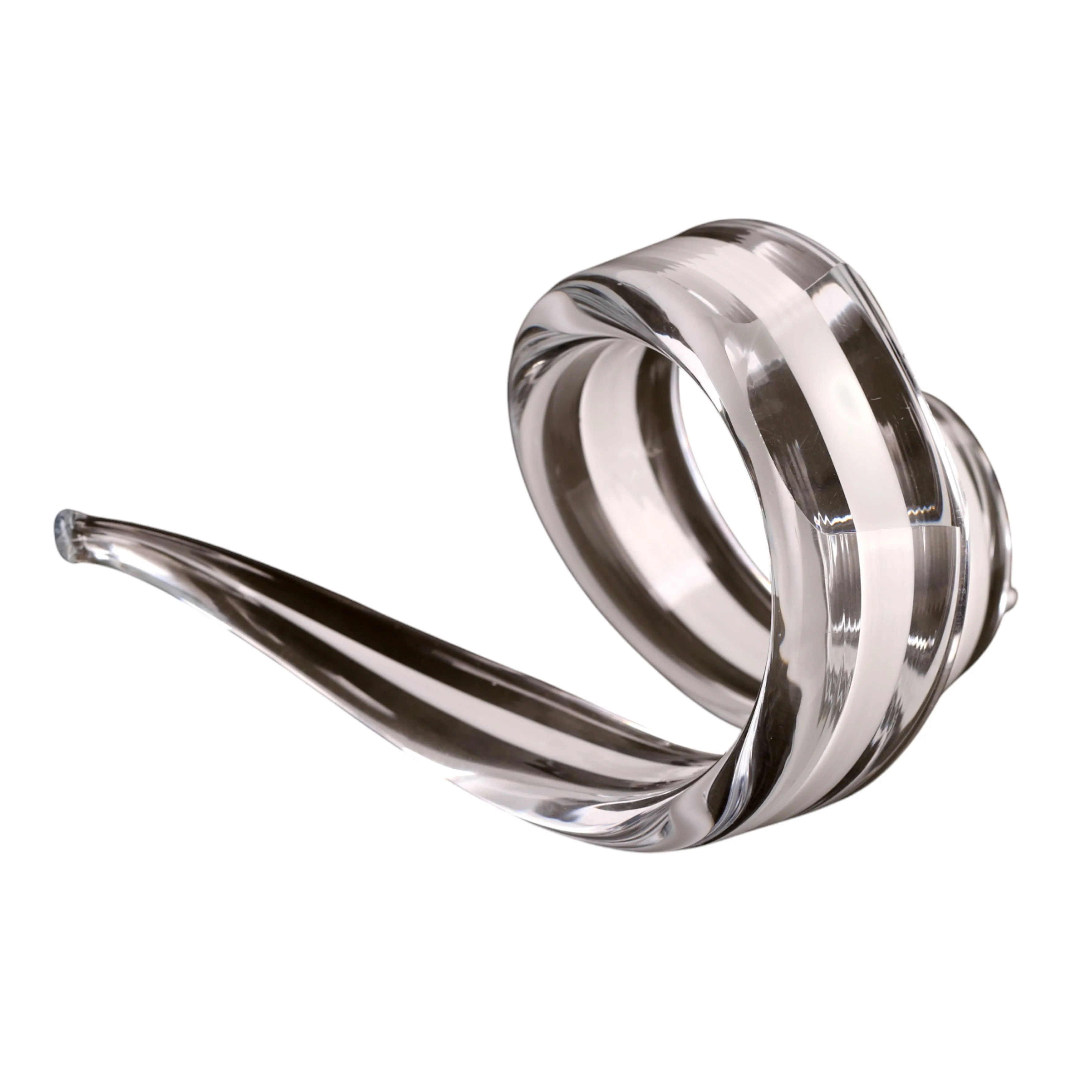 14" Newtok Long Glass Ribbon Statuary
