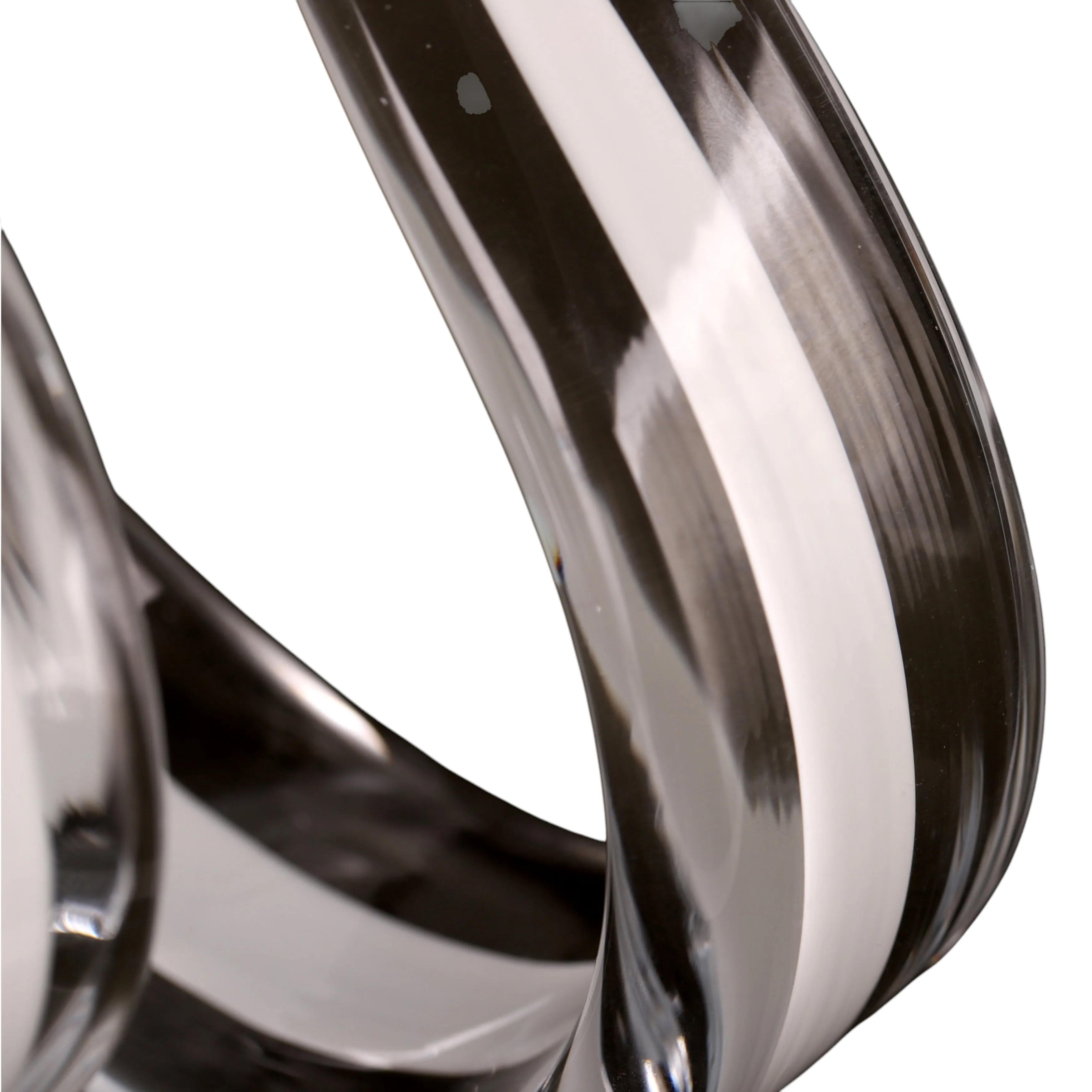 14" Newtok Long Glass Ribbon Statuary