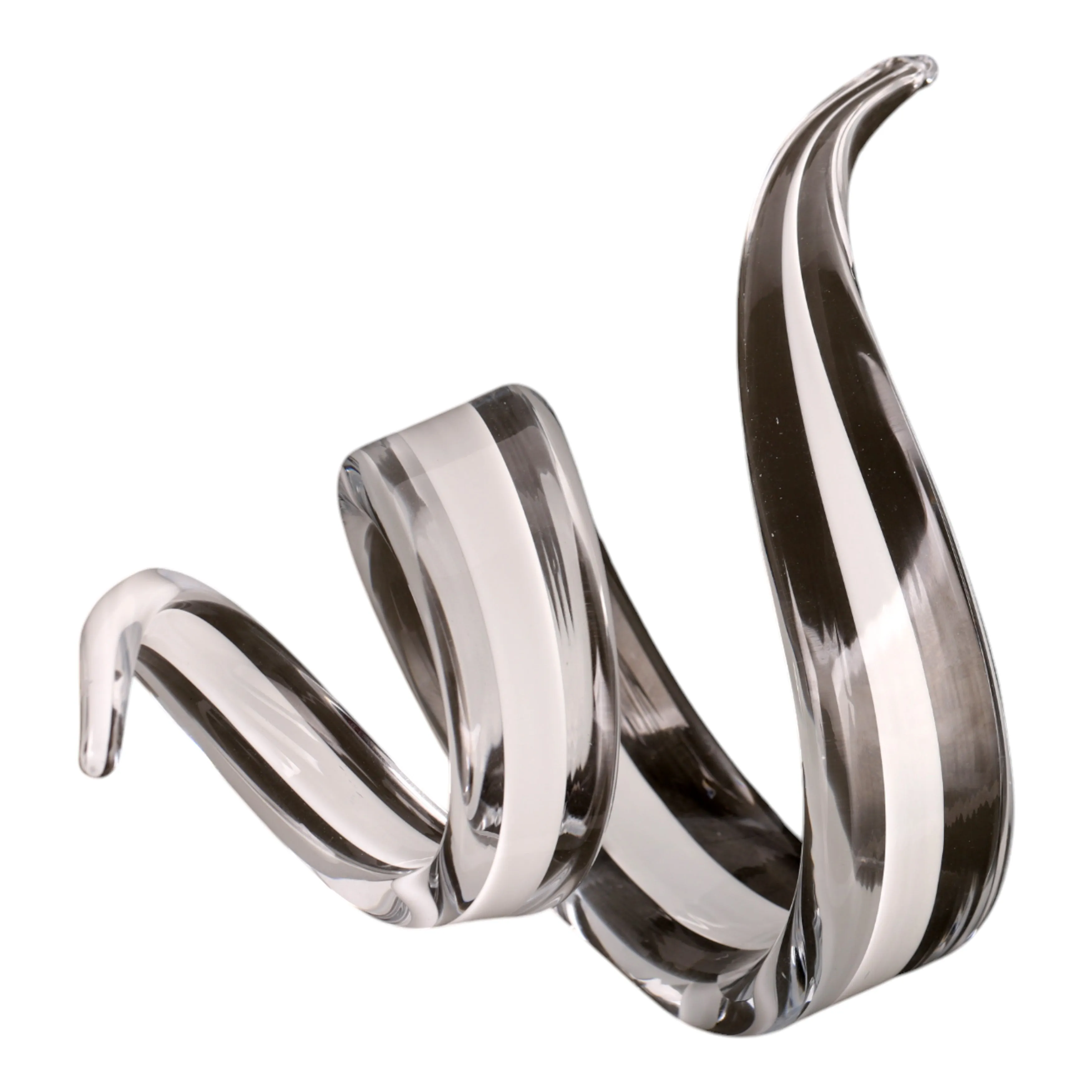 14" Newtok Long Glass Ribbon Statuary