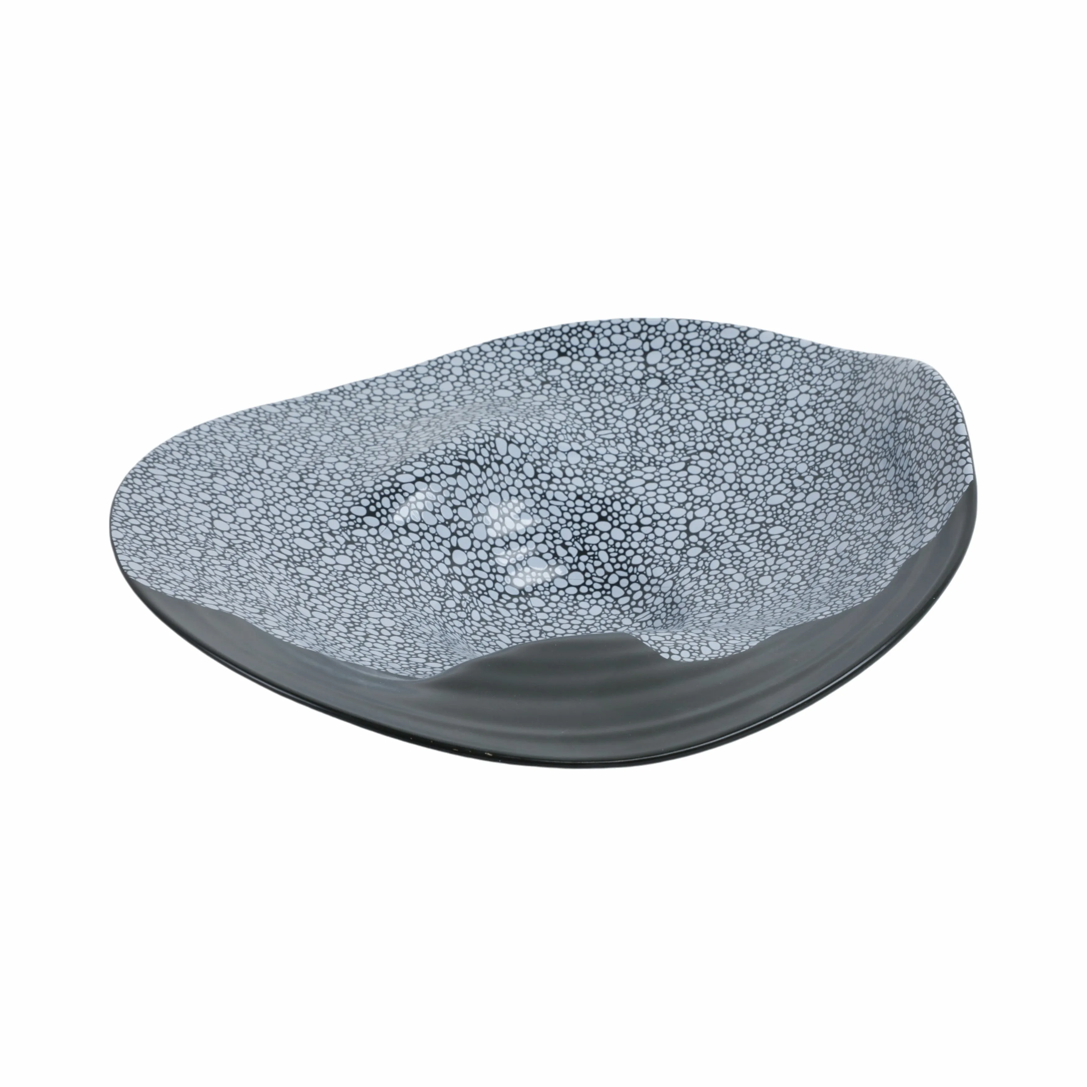 14" Yaretzi Small Porcelain Bowl, Black