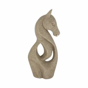 15" Flowood Brown Quartz Resin Horse Statuary