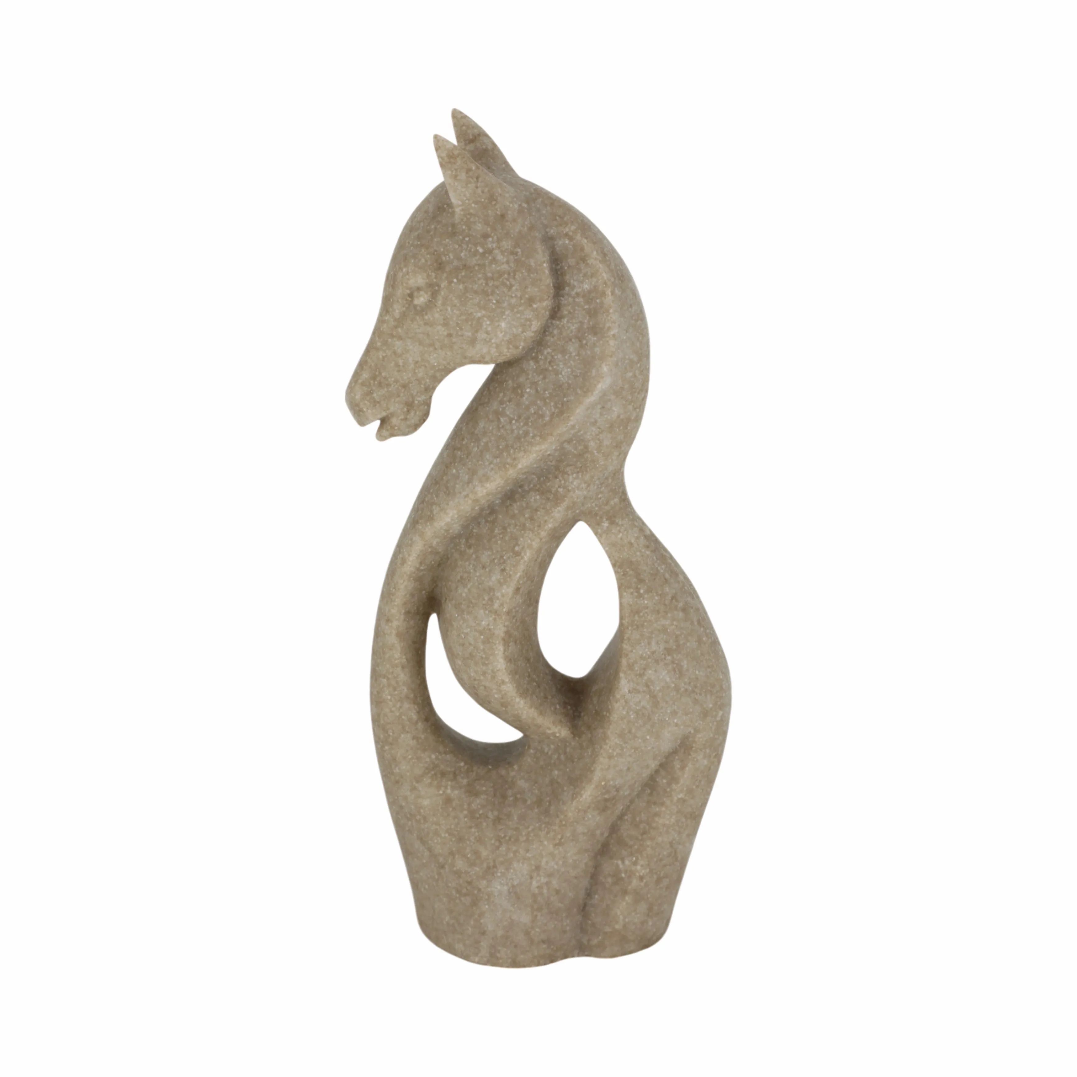 15" Flowood Brown Quartz Resin Horse Statuary