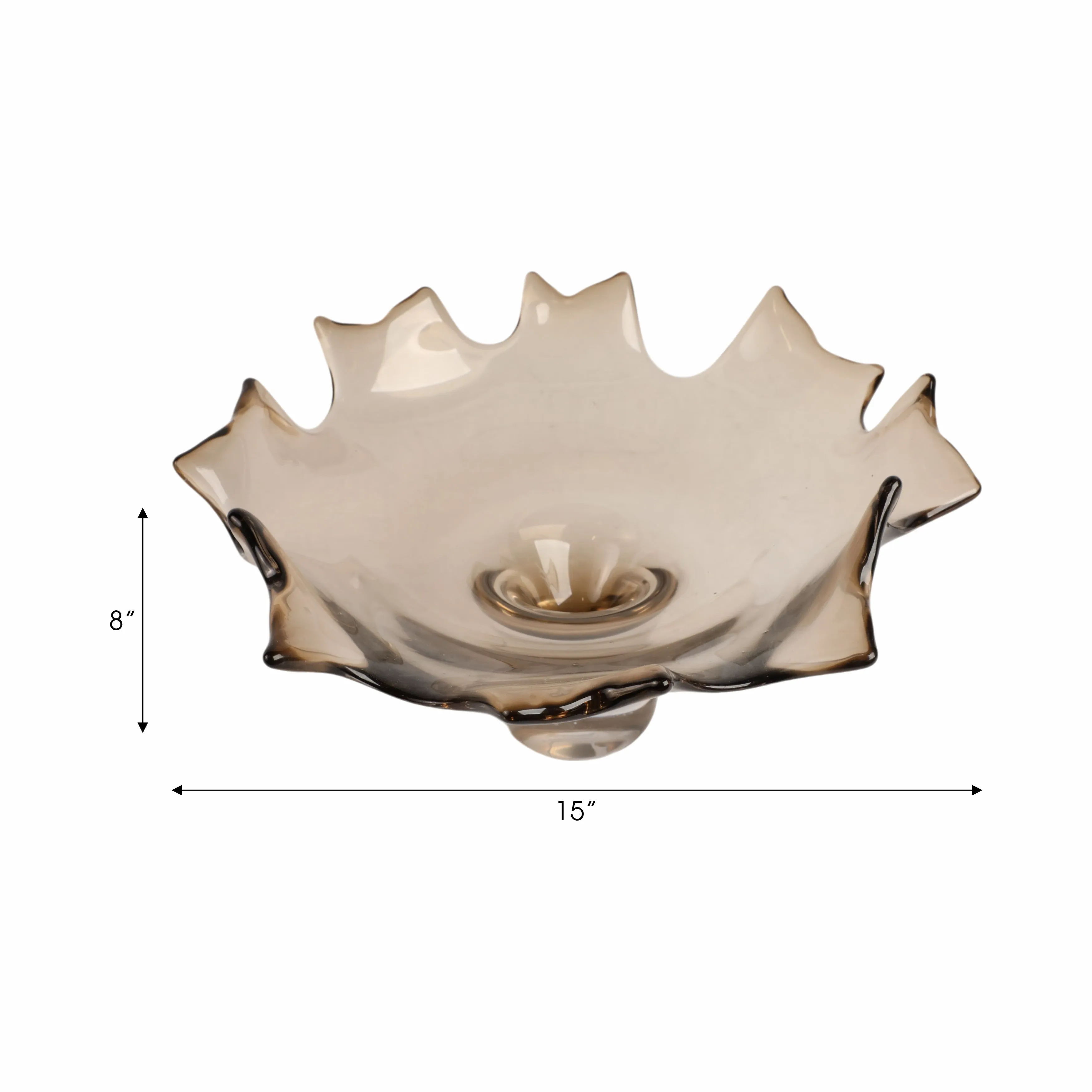 15" Padma Artisan Blown Glass Bowl