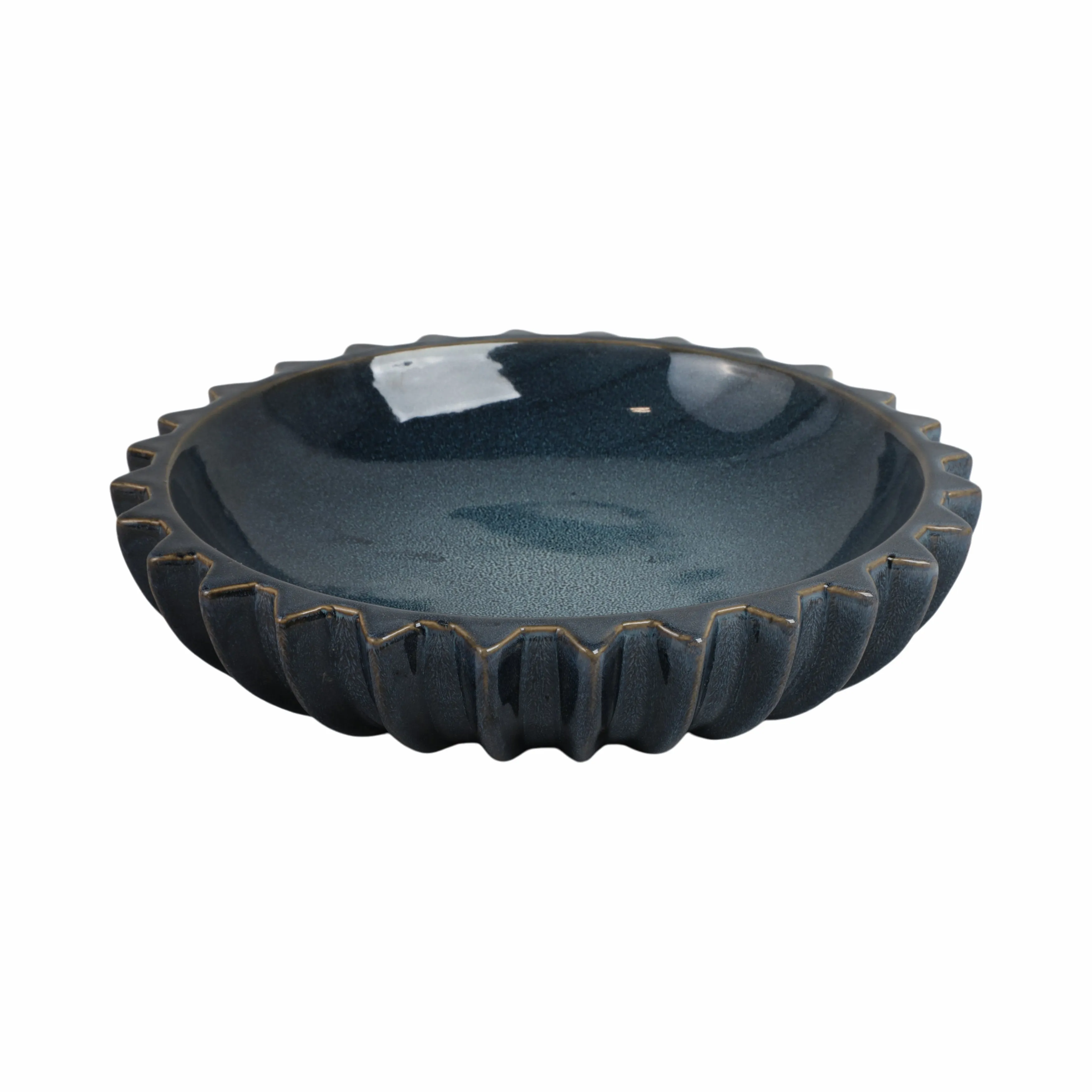15" Pella Blue Cer Bowl