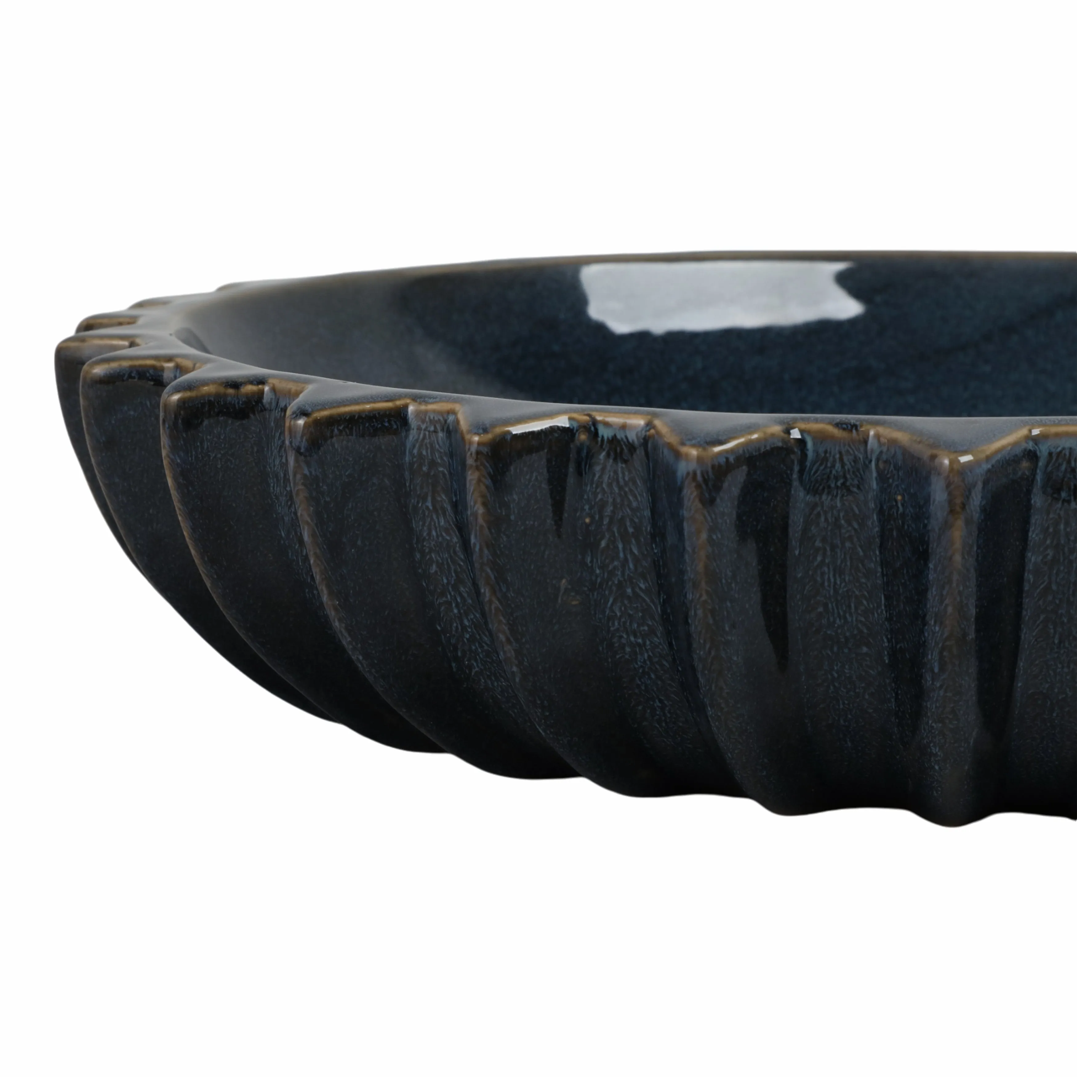 15" Pella Blue Cer Bowl