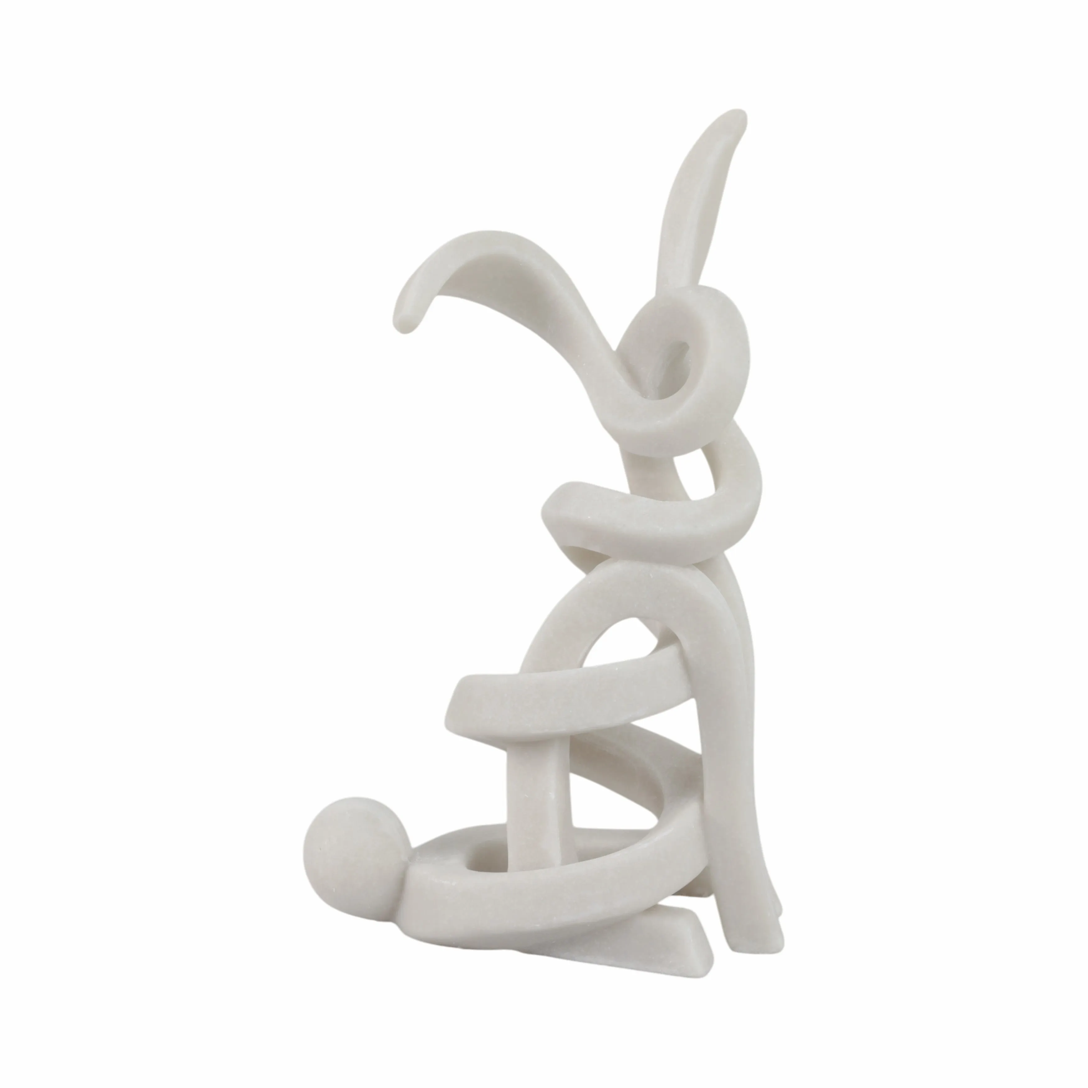 16" Ninove Quartz Resin Bunny Statuary