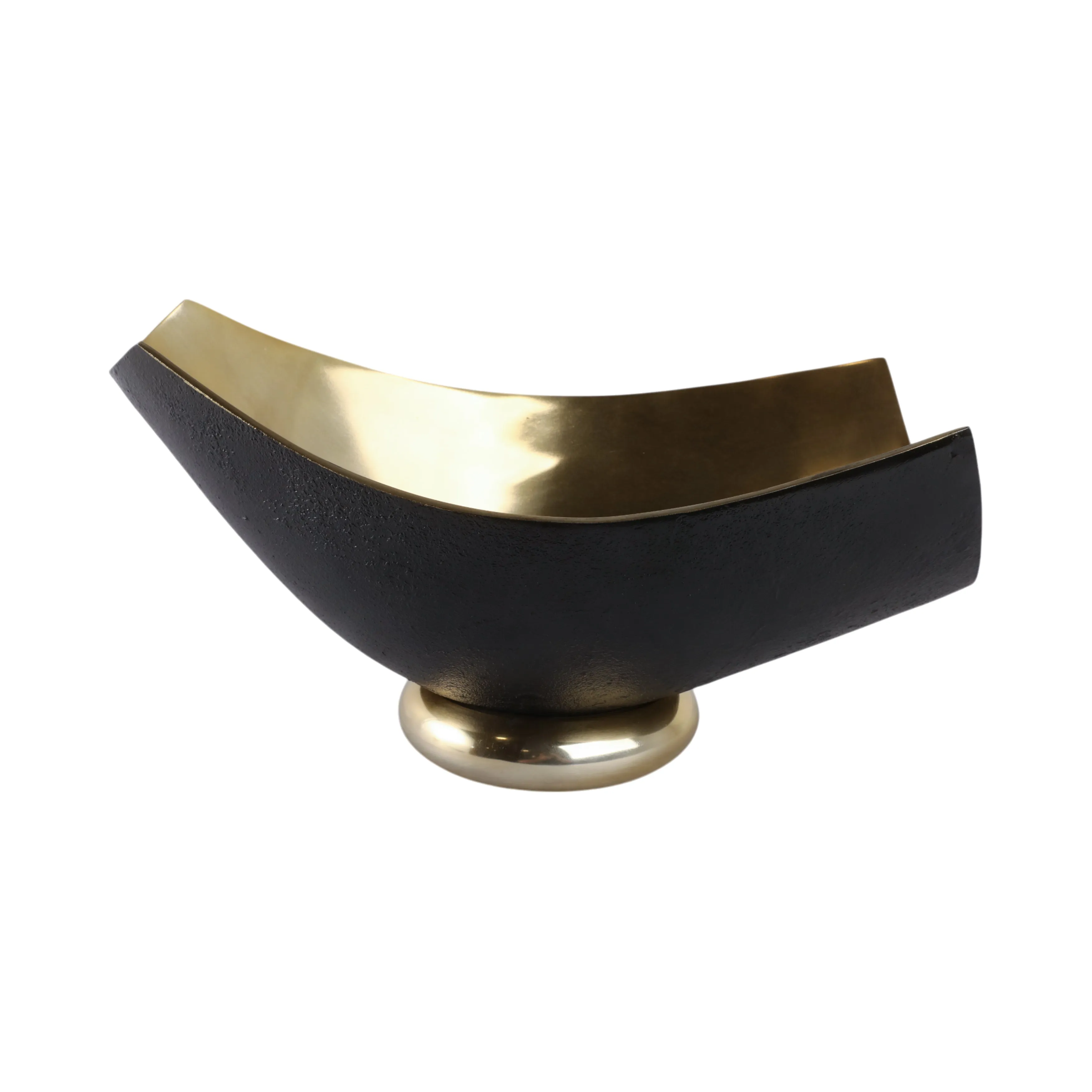 16" Rouen Black And Gold Bowl