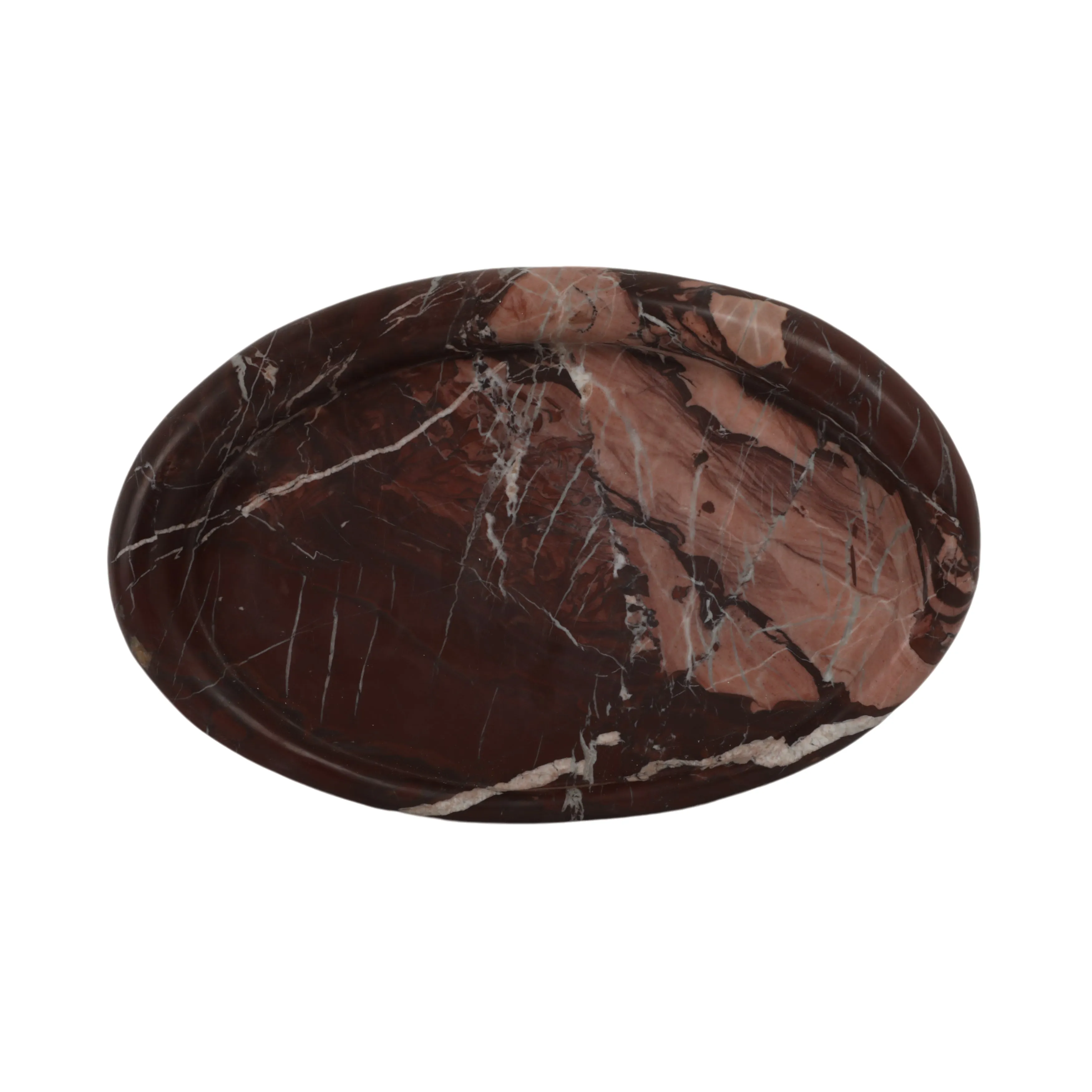 17" Kramer Red Marble Tray