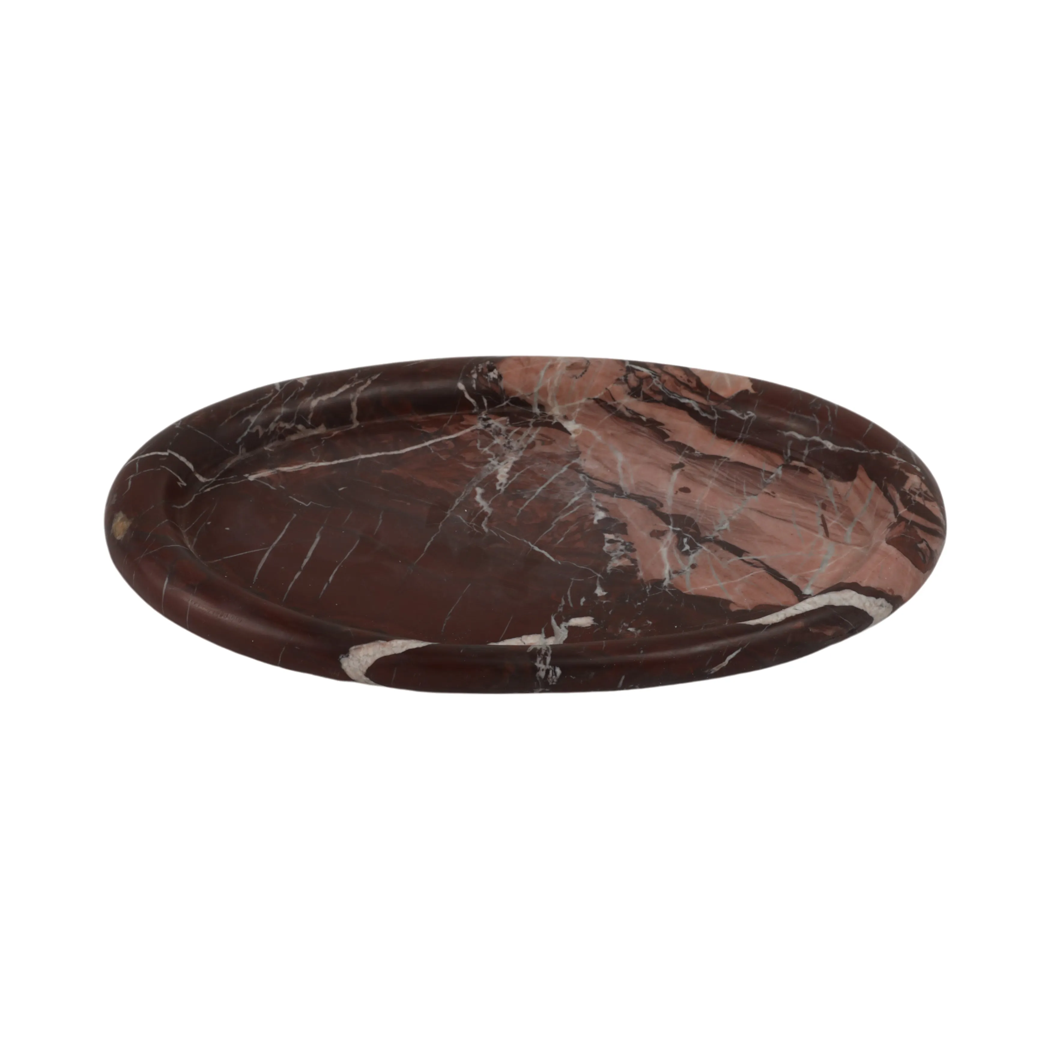 17" Kramer Red Marble Tray