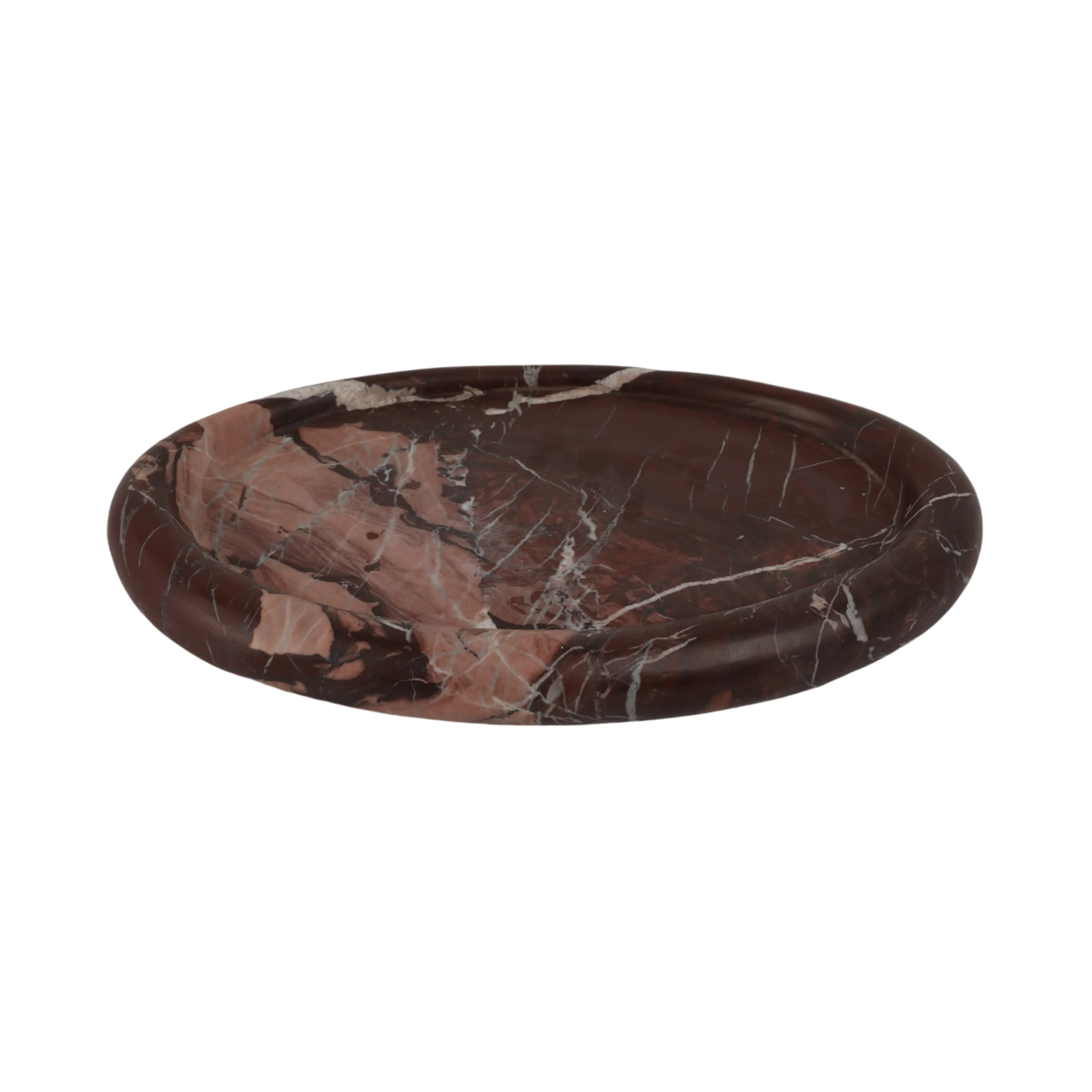17" Kramer Red Marble Tray