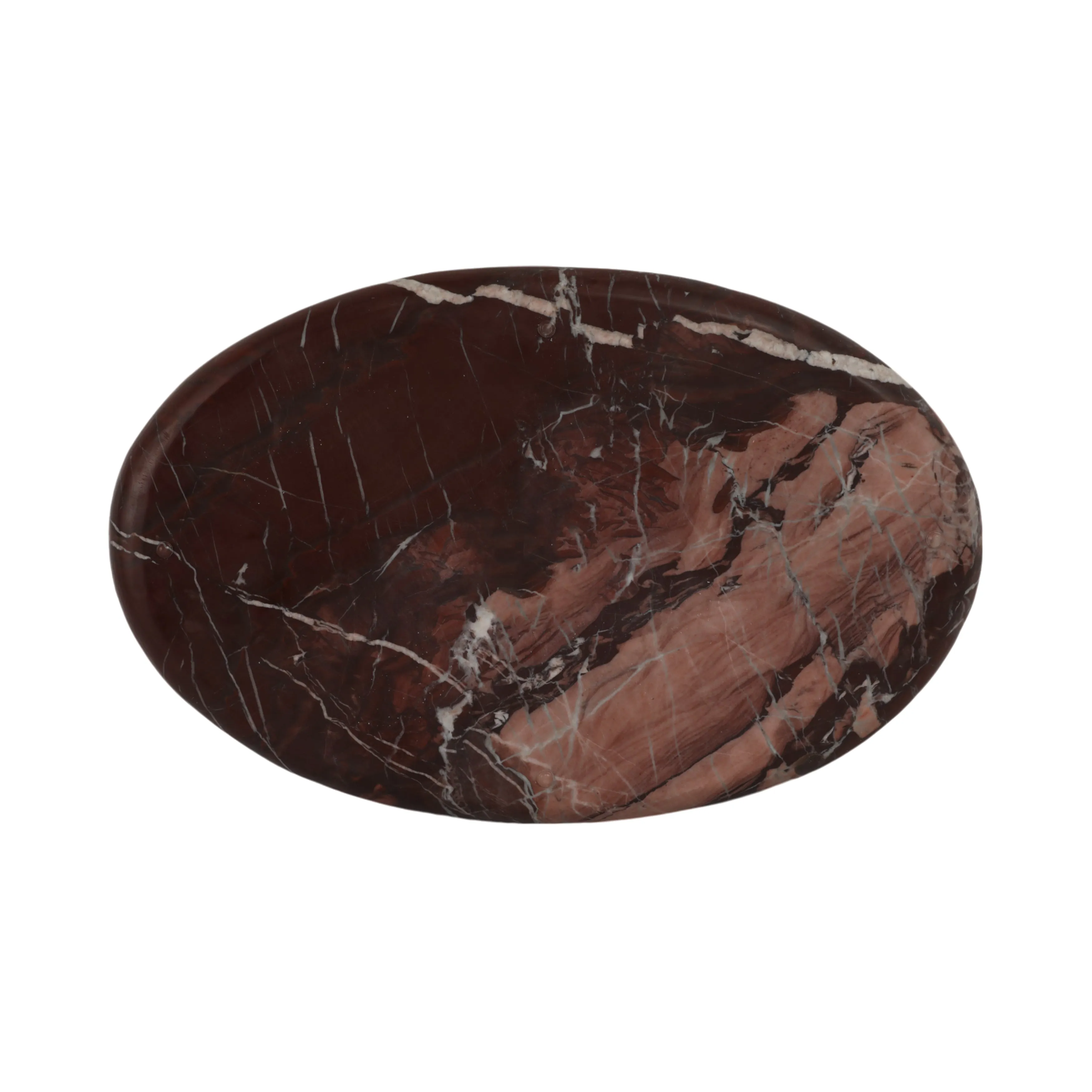 17" Kramer Red Marble Tray