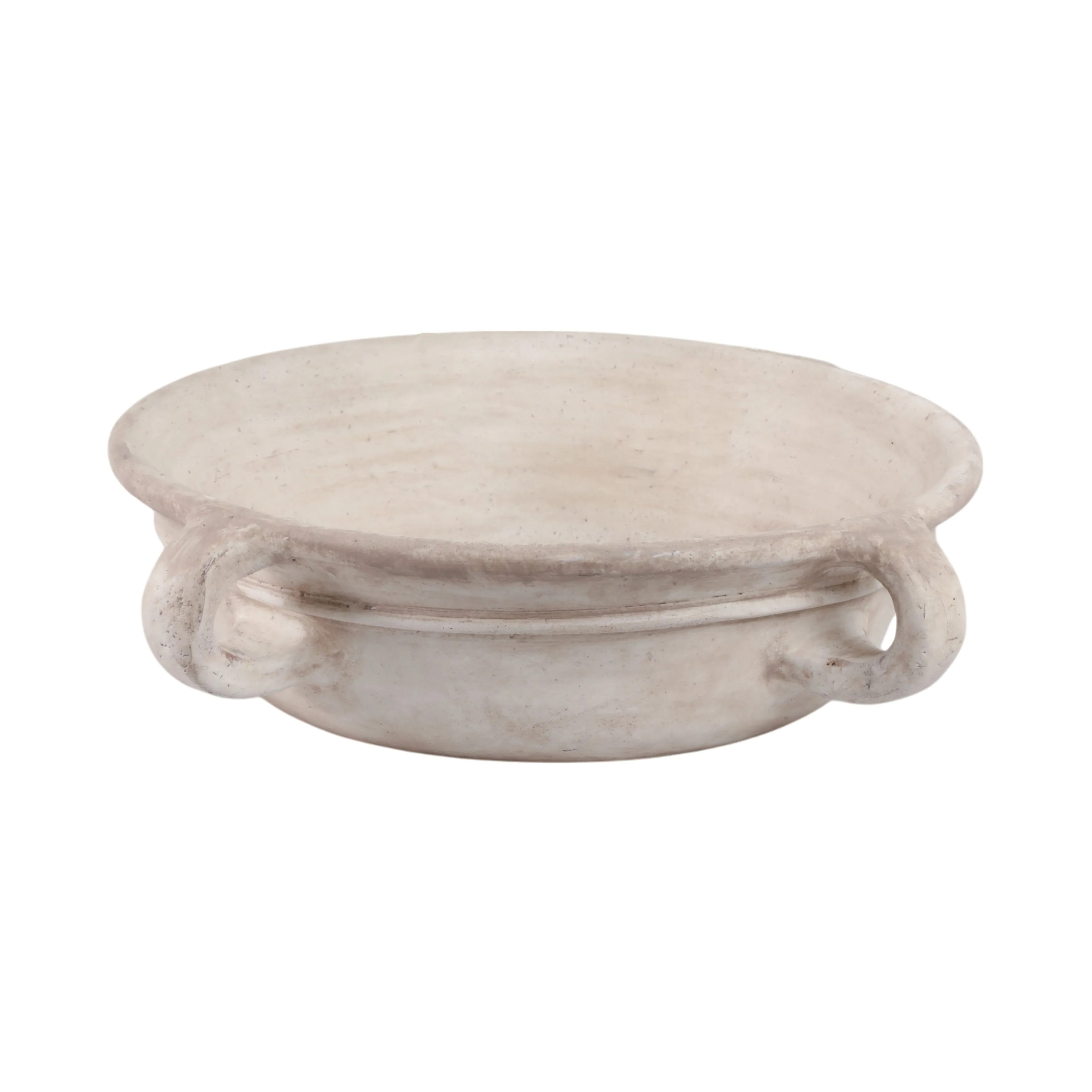 18" Bowl With Handles, Antique White