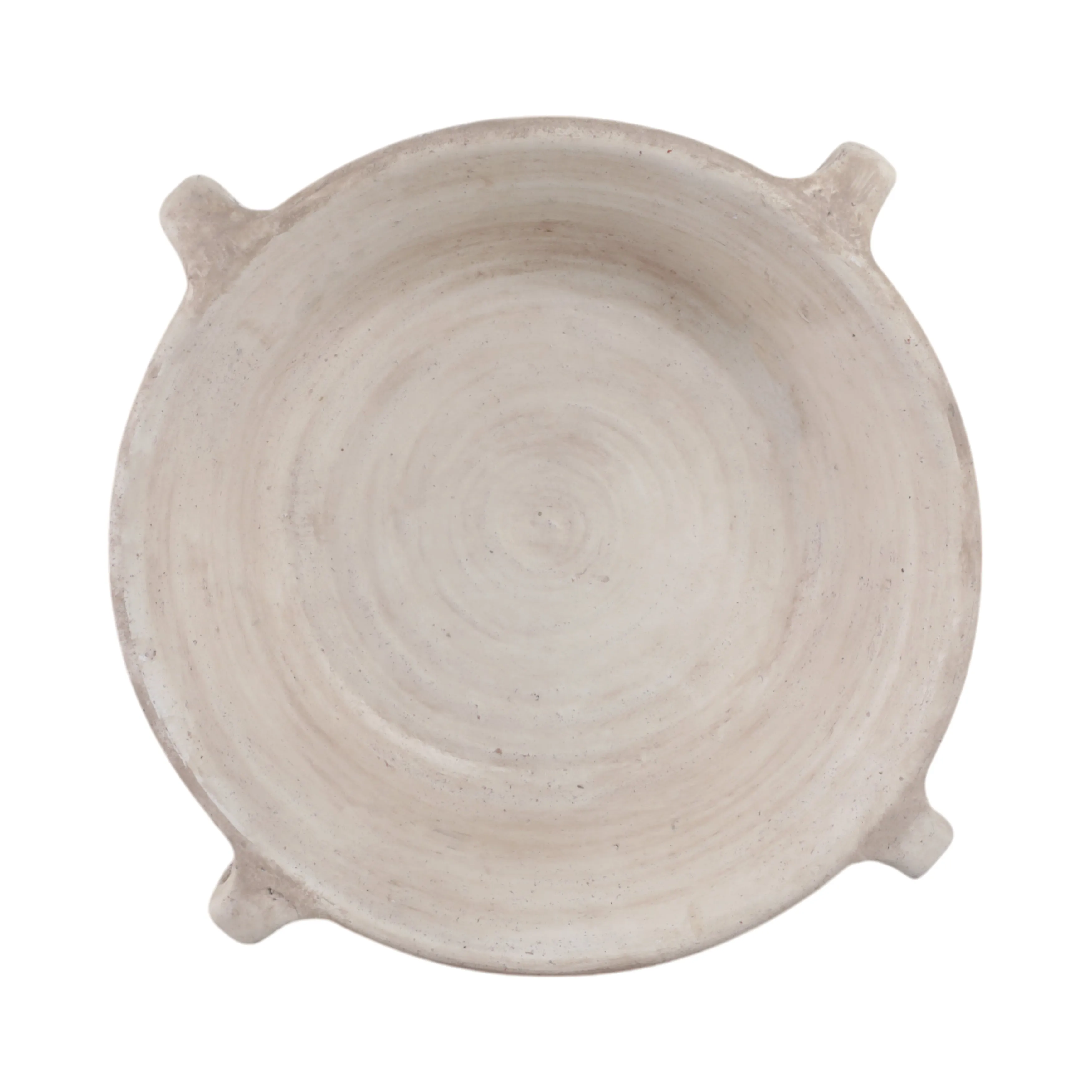 18" Bowl With Handles, Antique White