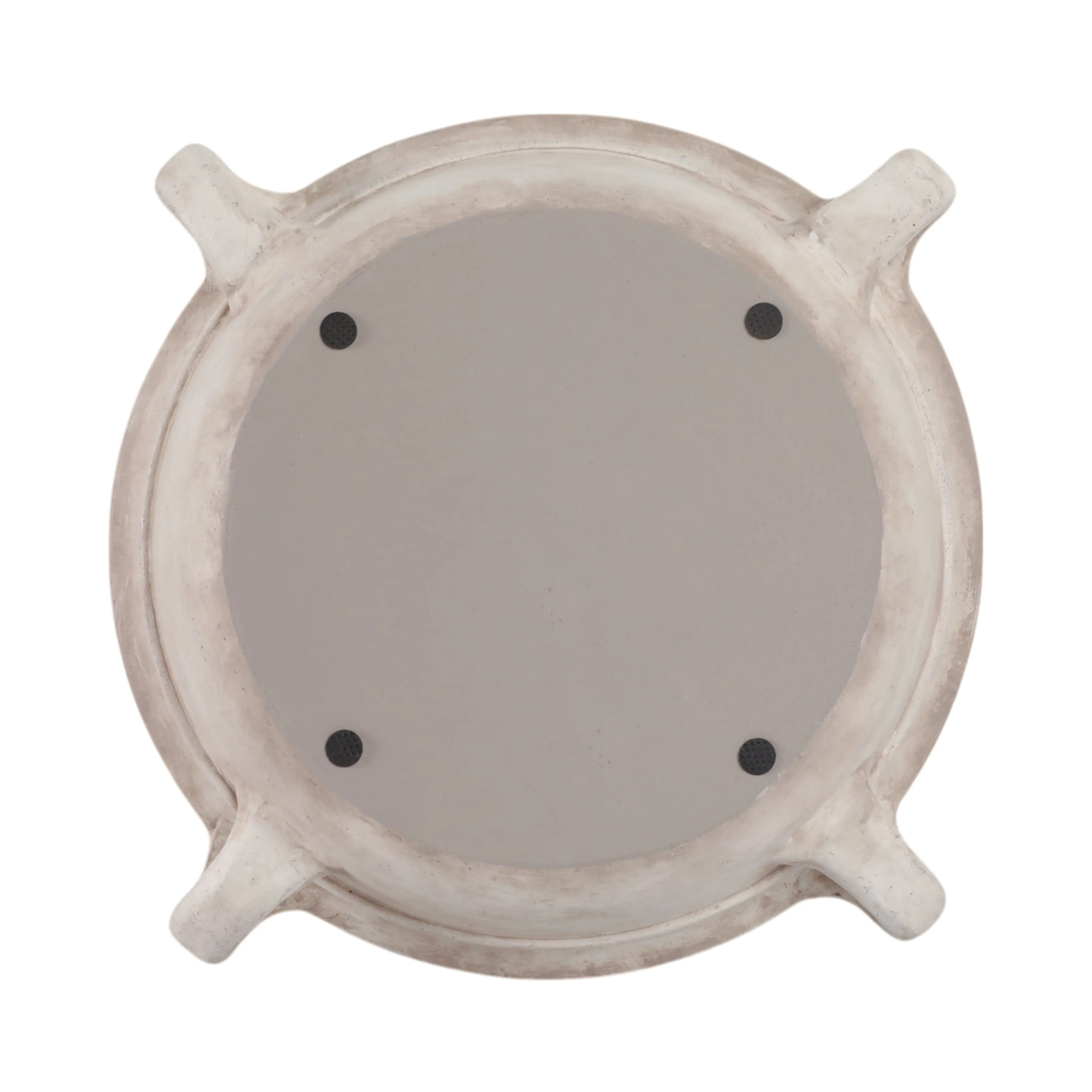18" Bowl With Handles, Antique White