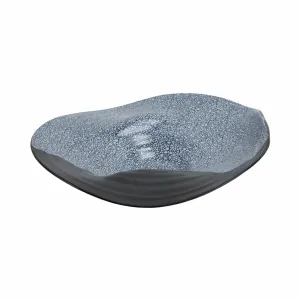 18" Yaretzi Large Porcelain Bowl, Black