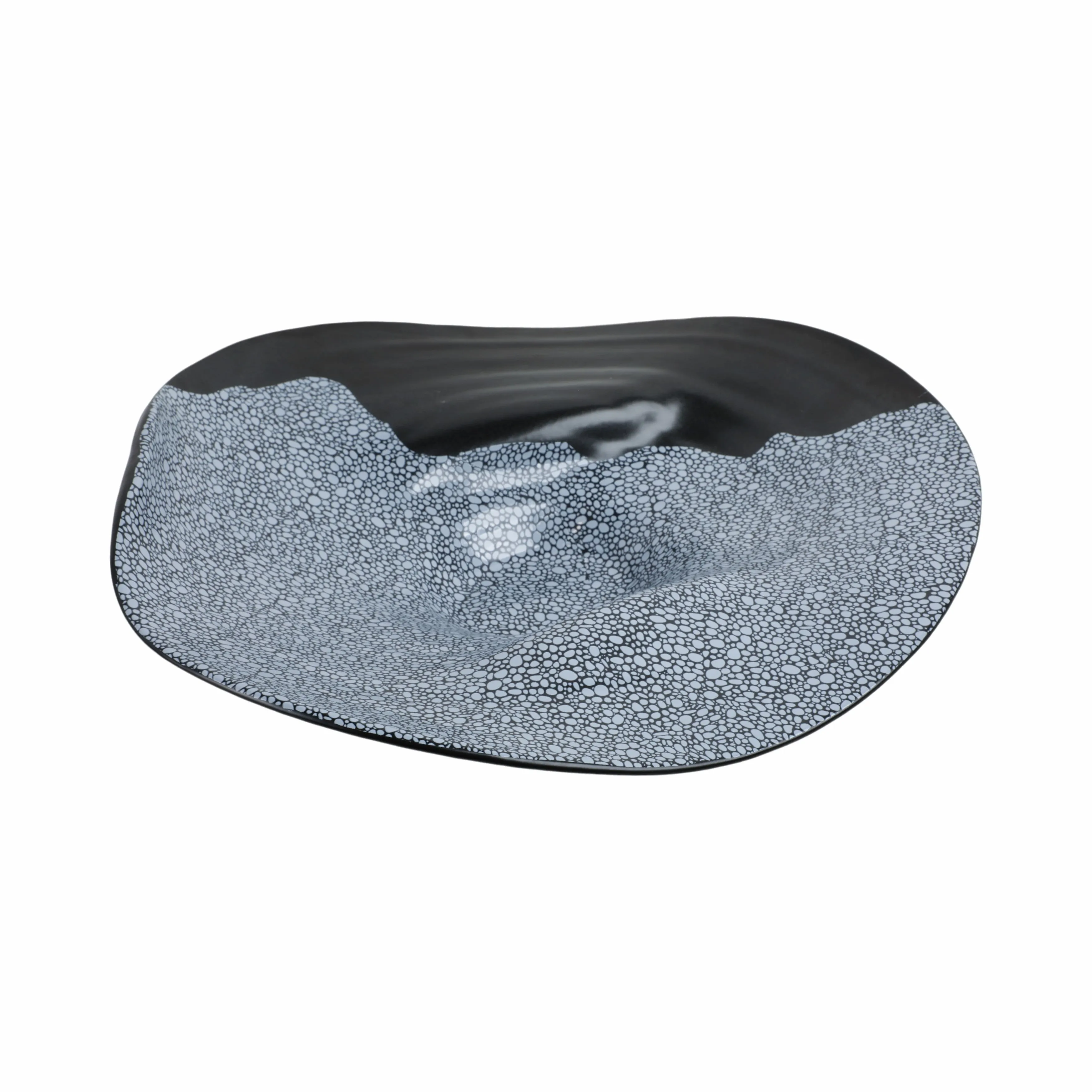 18" Yaretzi Large Porcelain Bowl, Black