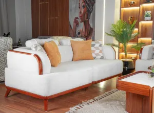 2-seater sofa from Maiden Home, white - 190x75x75 cm M110453439