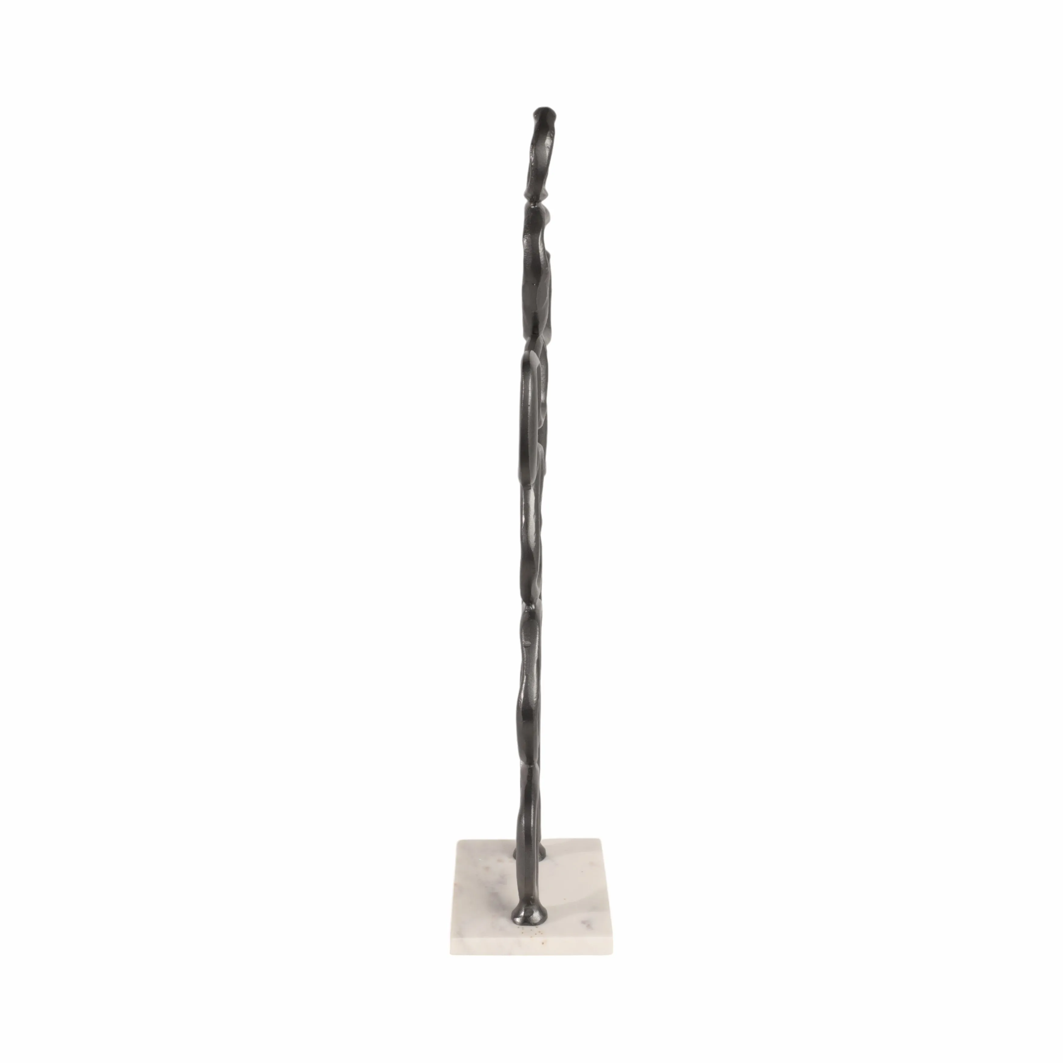 25" Tidus Small Ring Statuary, Black
