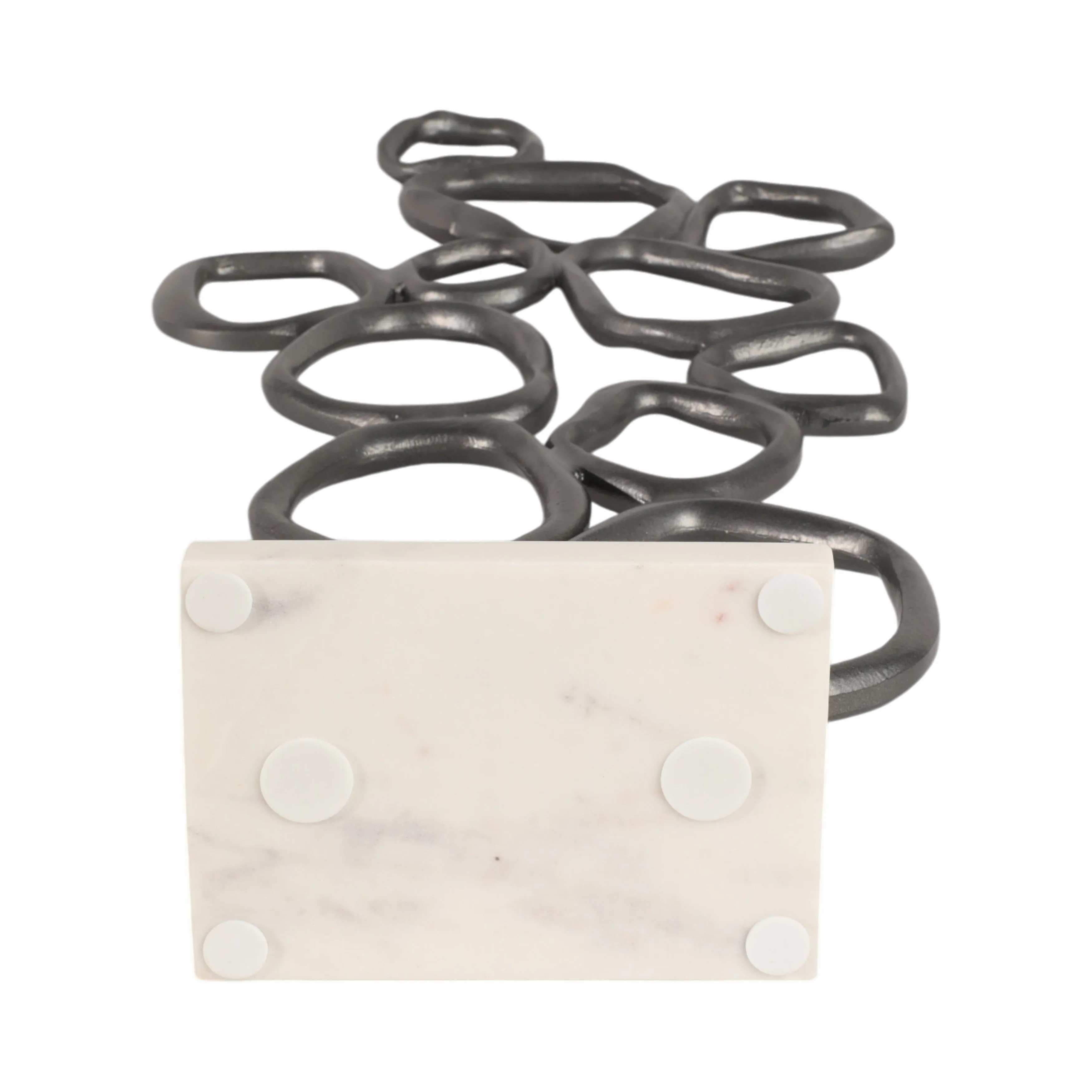 25" Tidus Small Ring Statuary, Black