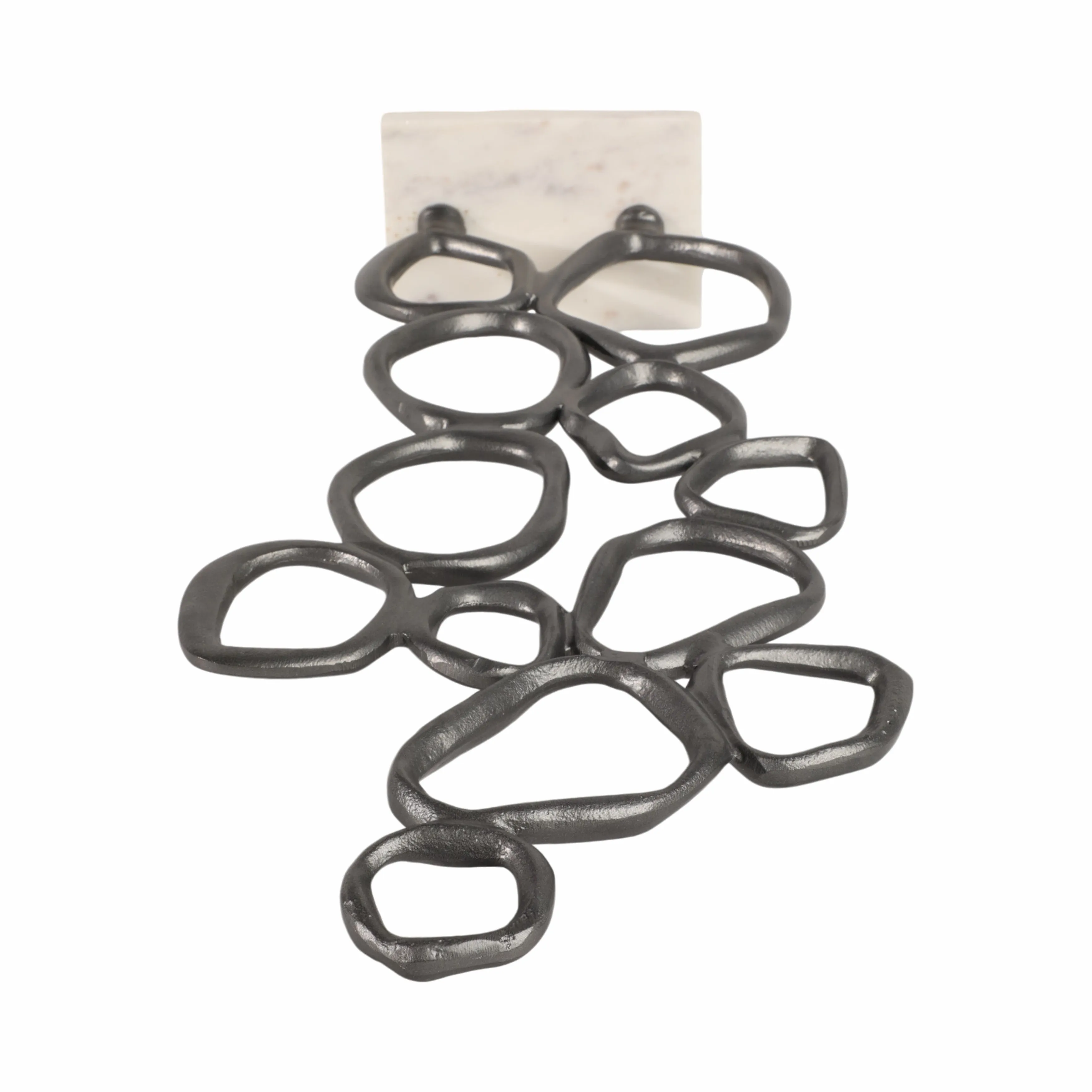 25" Tidus Small Ring Statuary, Black