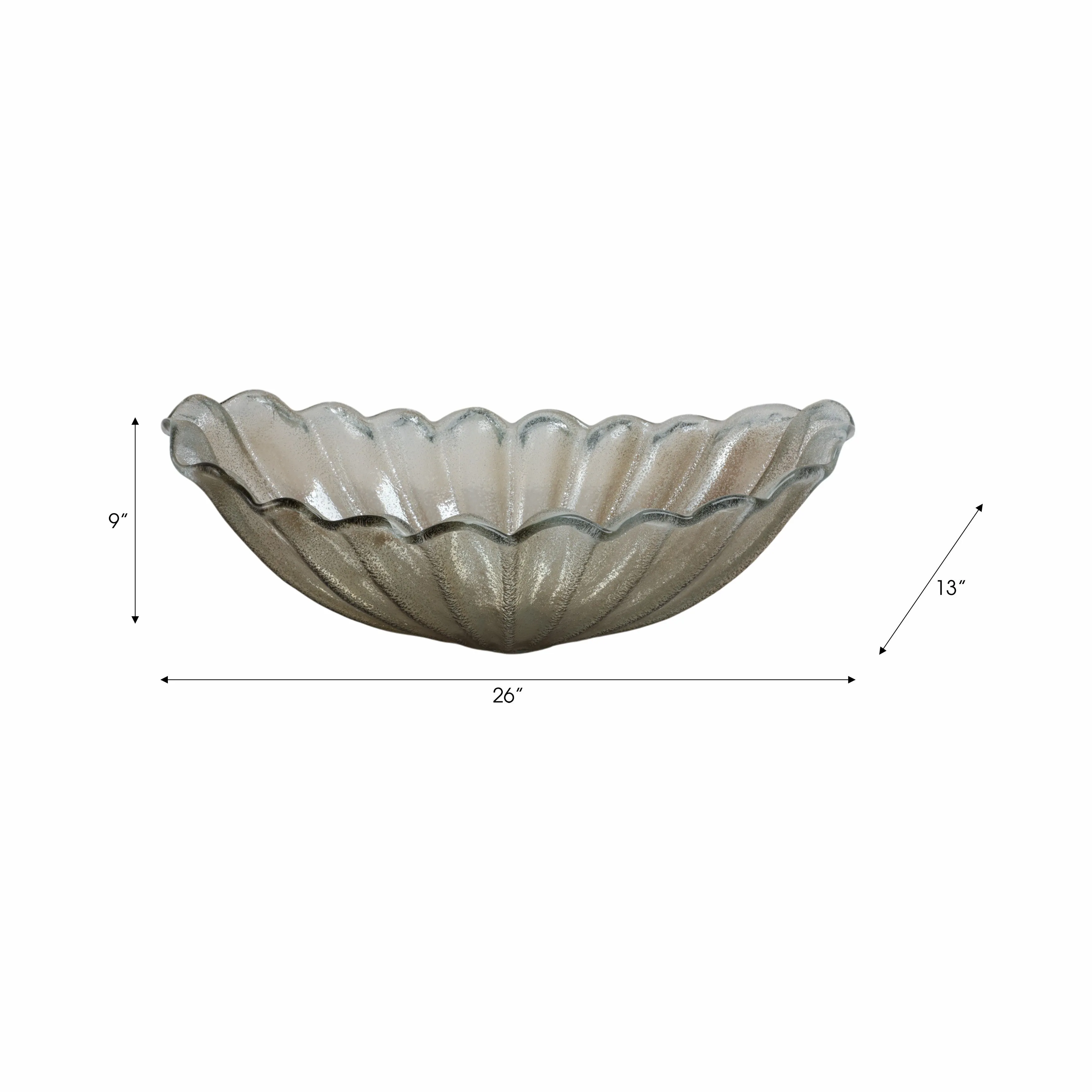 26" Salerno Italian Oversized Art Glass Bowl