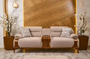 3-seater sofa from Maiden Home, beige - 220x75x75 cm M110453255