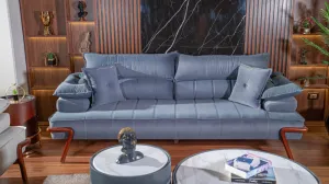 3-seater sofa from Maiden Home, navy blue - 220x75x75 cm M110453416