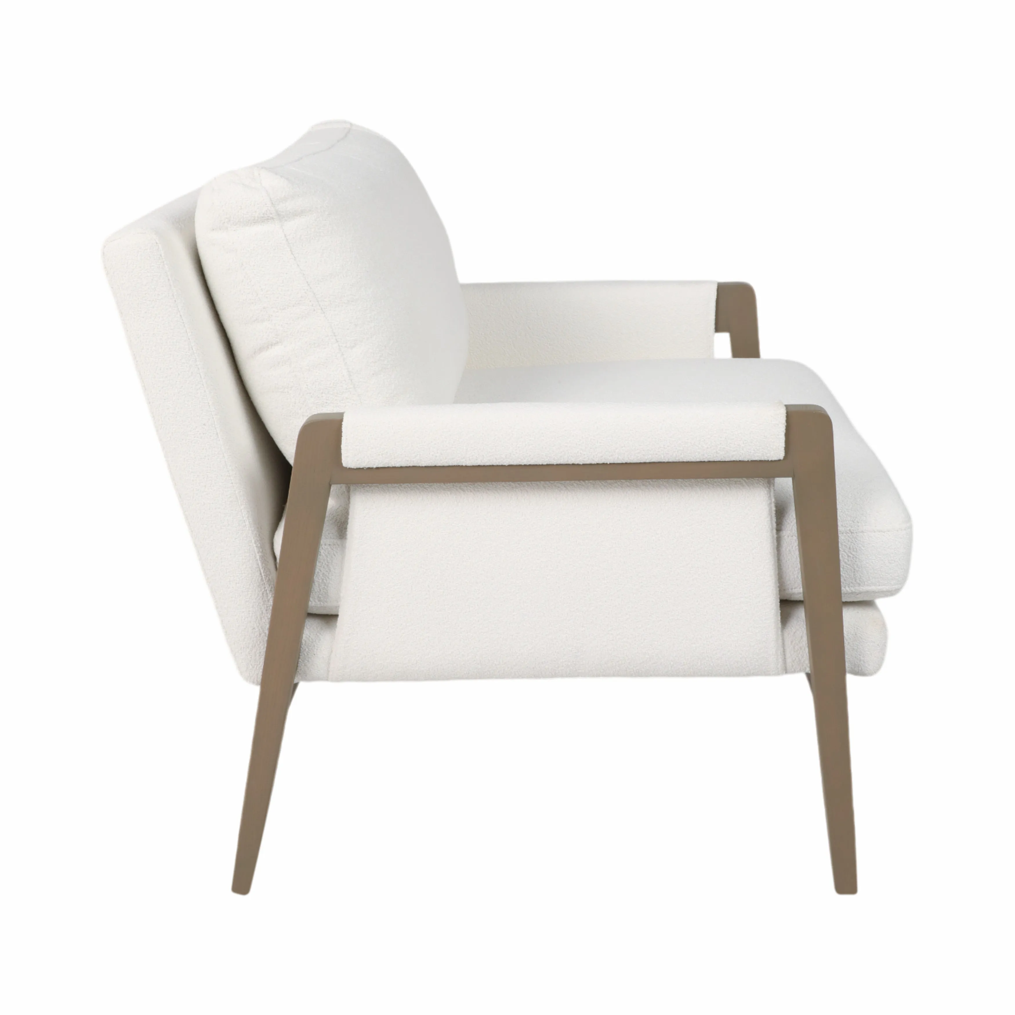 33" Alonzo Accent Chair, Ivory