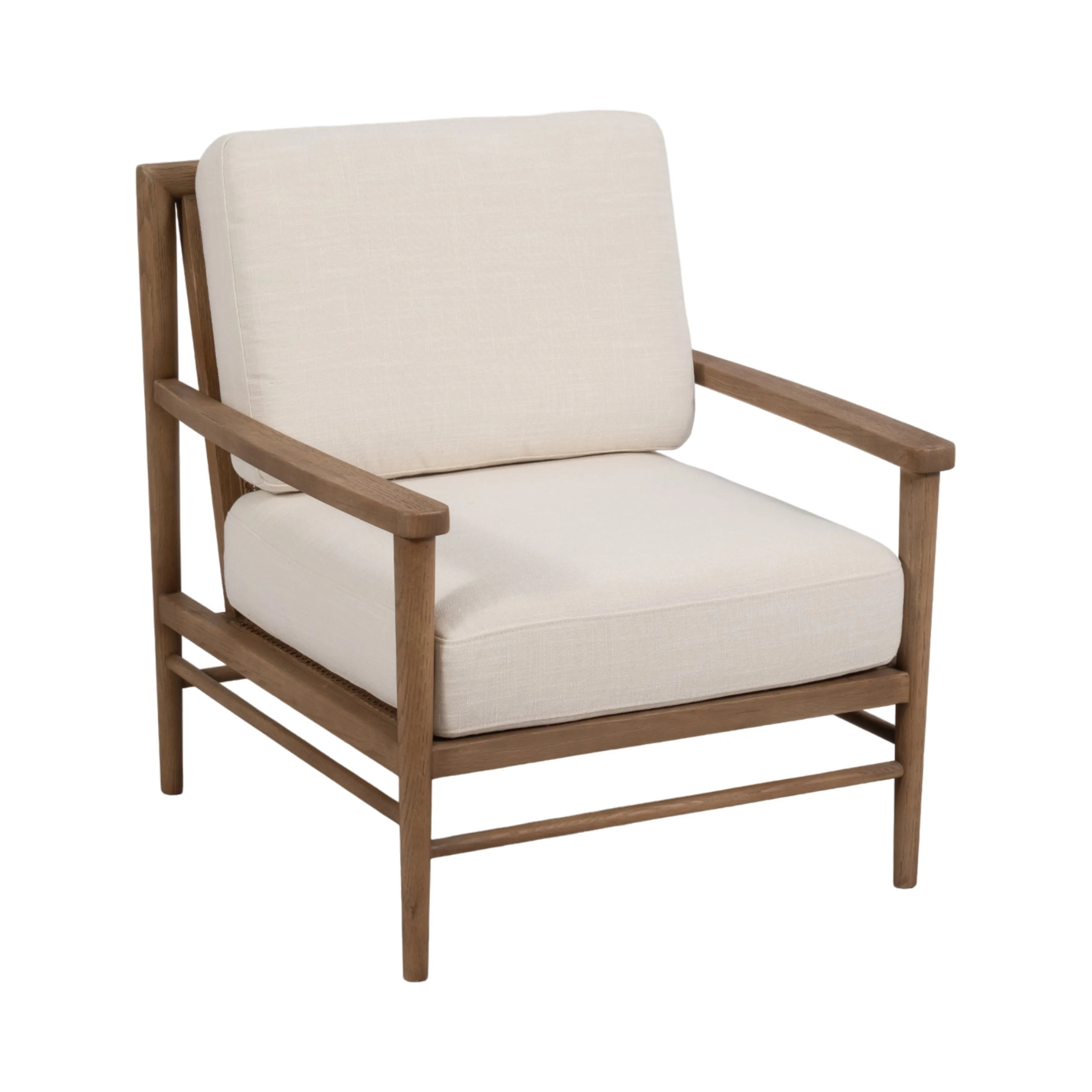 34" Exuma Accent Chair, Ivory